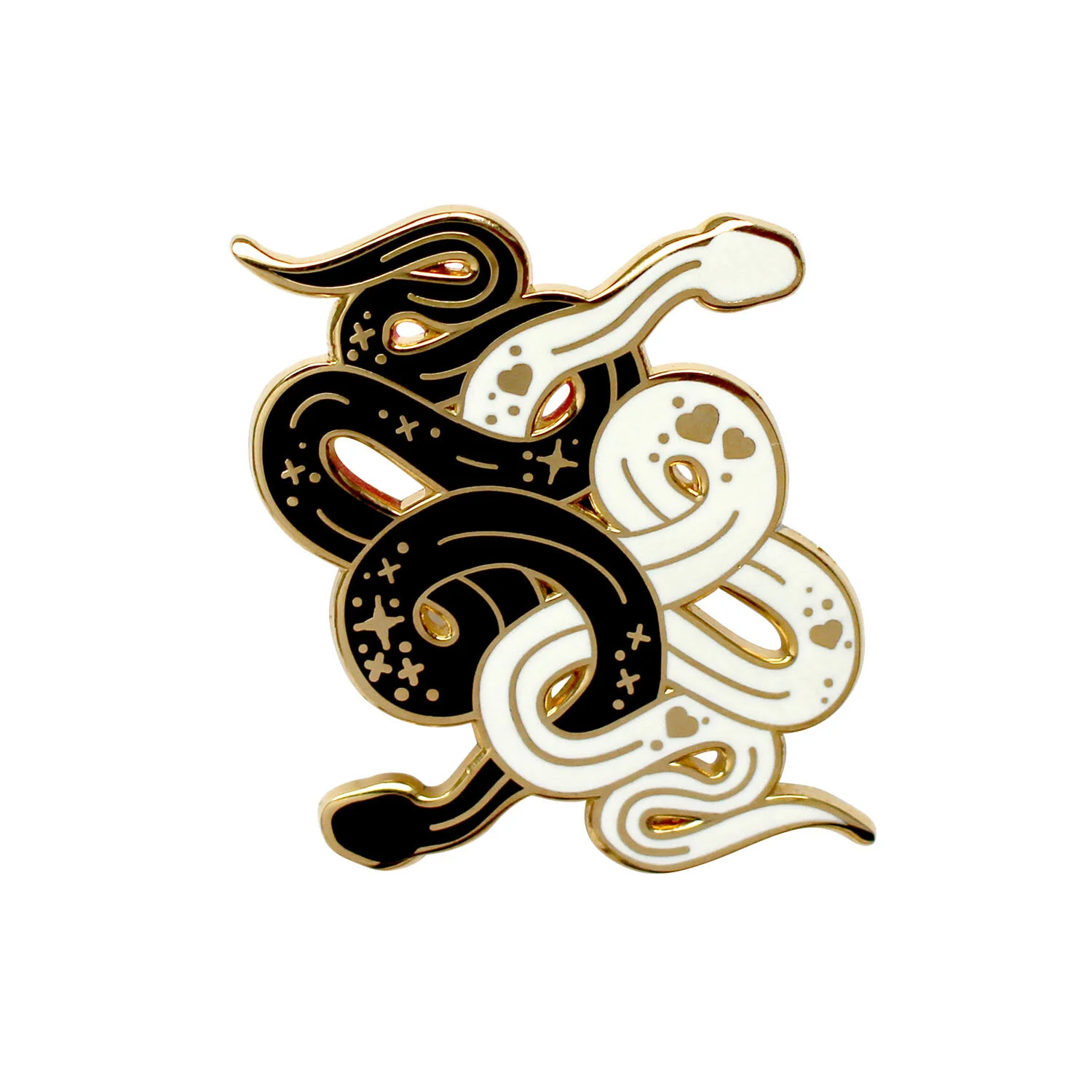 snake enamel pin