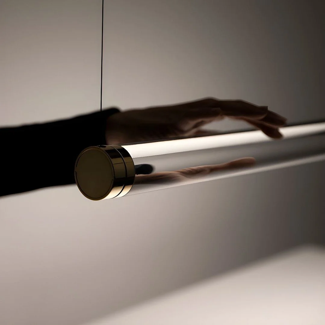 Born from a fascination with illusion, mystery, and the in-between, @DavideGroppi Magia redefines how we see light. 

Its modular design adapts to any height, any space &mdash; the SIDE module floating with near-weightless suspension, the DOWN module