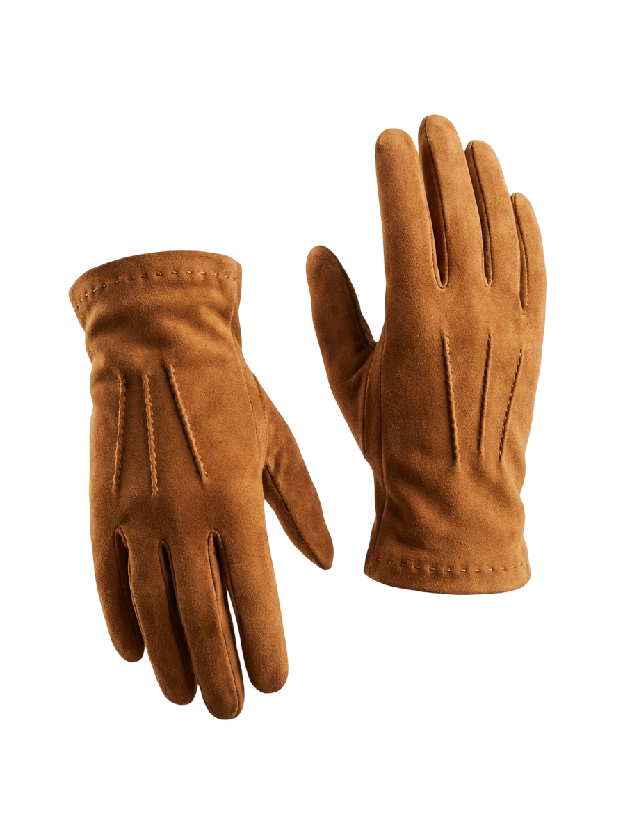 Suede Gloves with Cashmere Lining