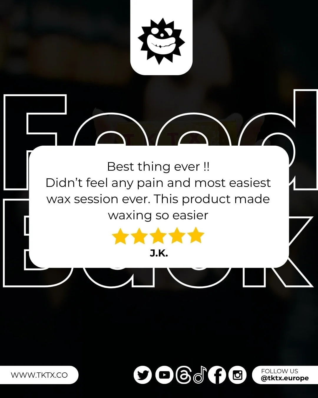 Best thing ever !!
Didn&rsquo;t feel any pain and most easiest wax session ever. This product made waxing so easier
#WAXING #TKTX #WAXING_SESSION #LASER #TATTOO #REVIEWS