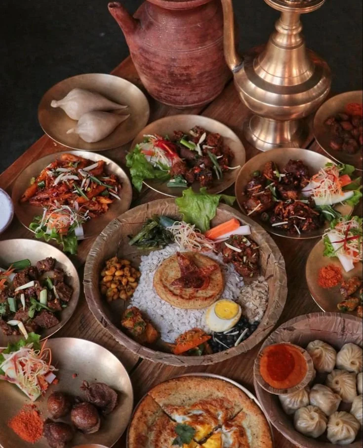 Newari authentic food in Nepal.jpeg