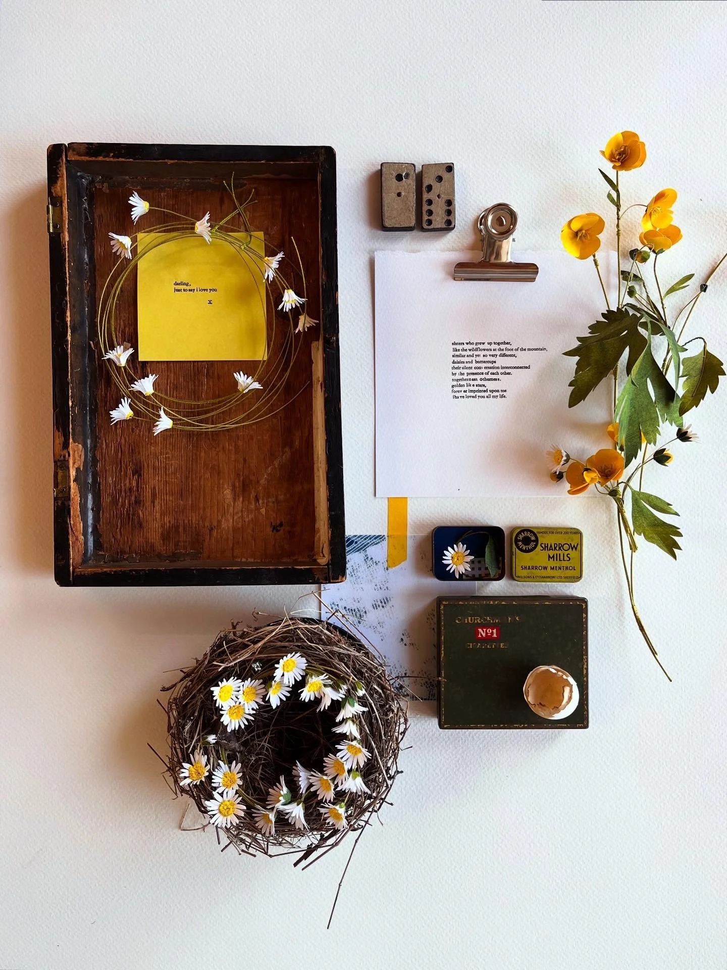 The love you leave &hearts;️

A gathering of ideas, objects and letter pressed notes that explore the indelible mark that love leaves &hearts;️

Mementoes, tokens and heirloom treasure&rsquo;s, suspended in time and made to be loved, to be shared &he