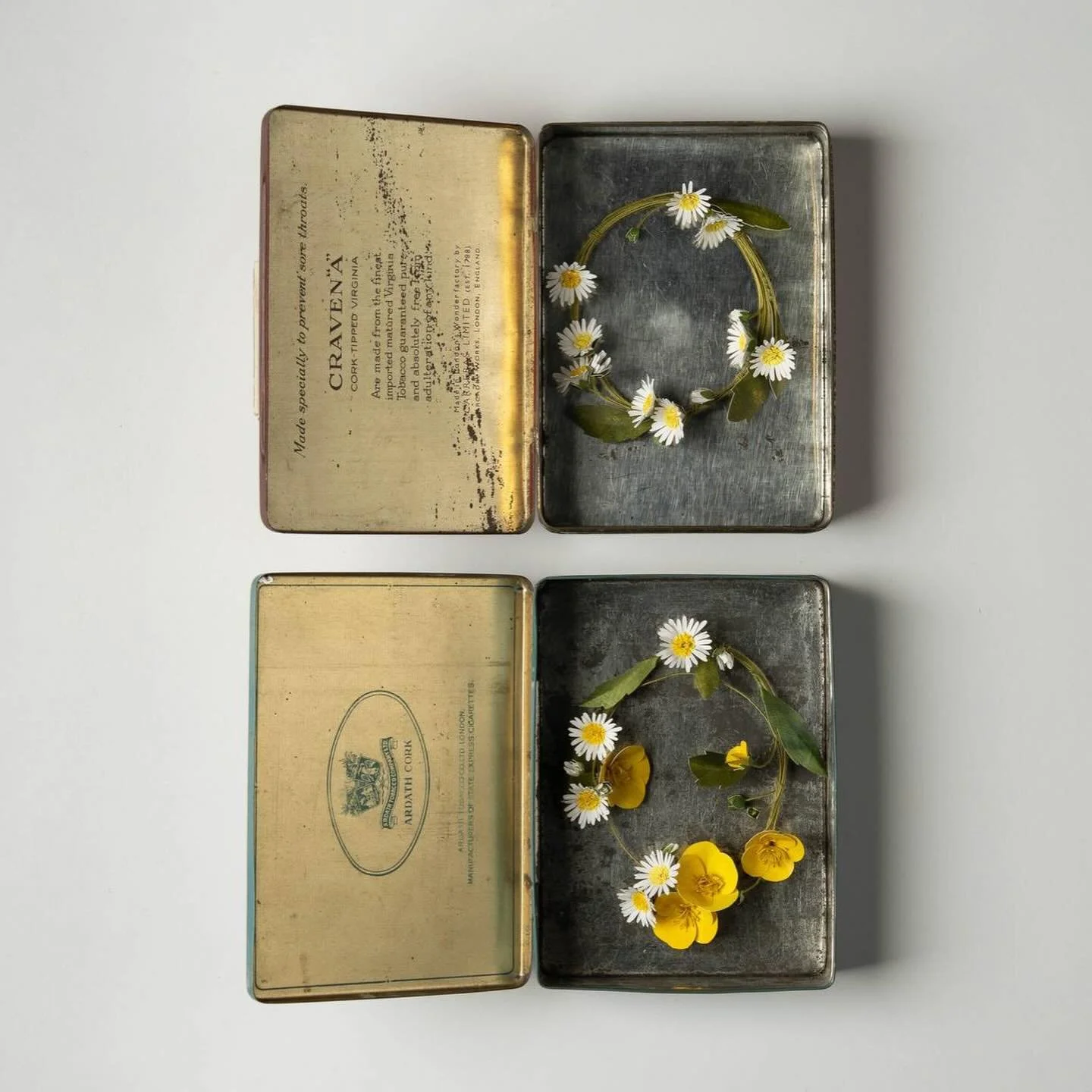 Thank you @mioe_creativeproductions for including my flowers chains in the Women who Create Wales exhibition @elysiumswansea ✨ 

chains 
+ skeins 
+ promises 
+ circles of protection.

Tokens imagined from a moment in time, tiny markers of childhood 