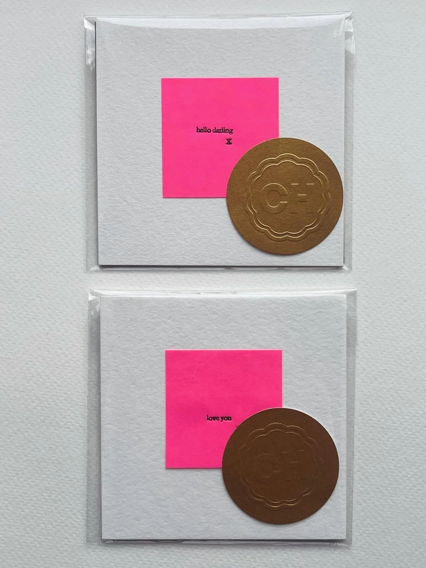 It&rsquo;s the weekend of love 💘

So I&rsquo;m leaving love in the word (because somedays, when you flip on the TV, it can feel like a bit of a bin fire 🫣)

Simple sentiments, gifted from my Mum to me, hand letter pressed by me for you 💘

Left in 