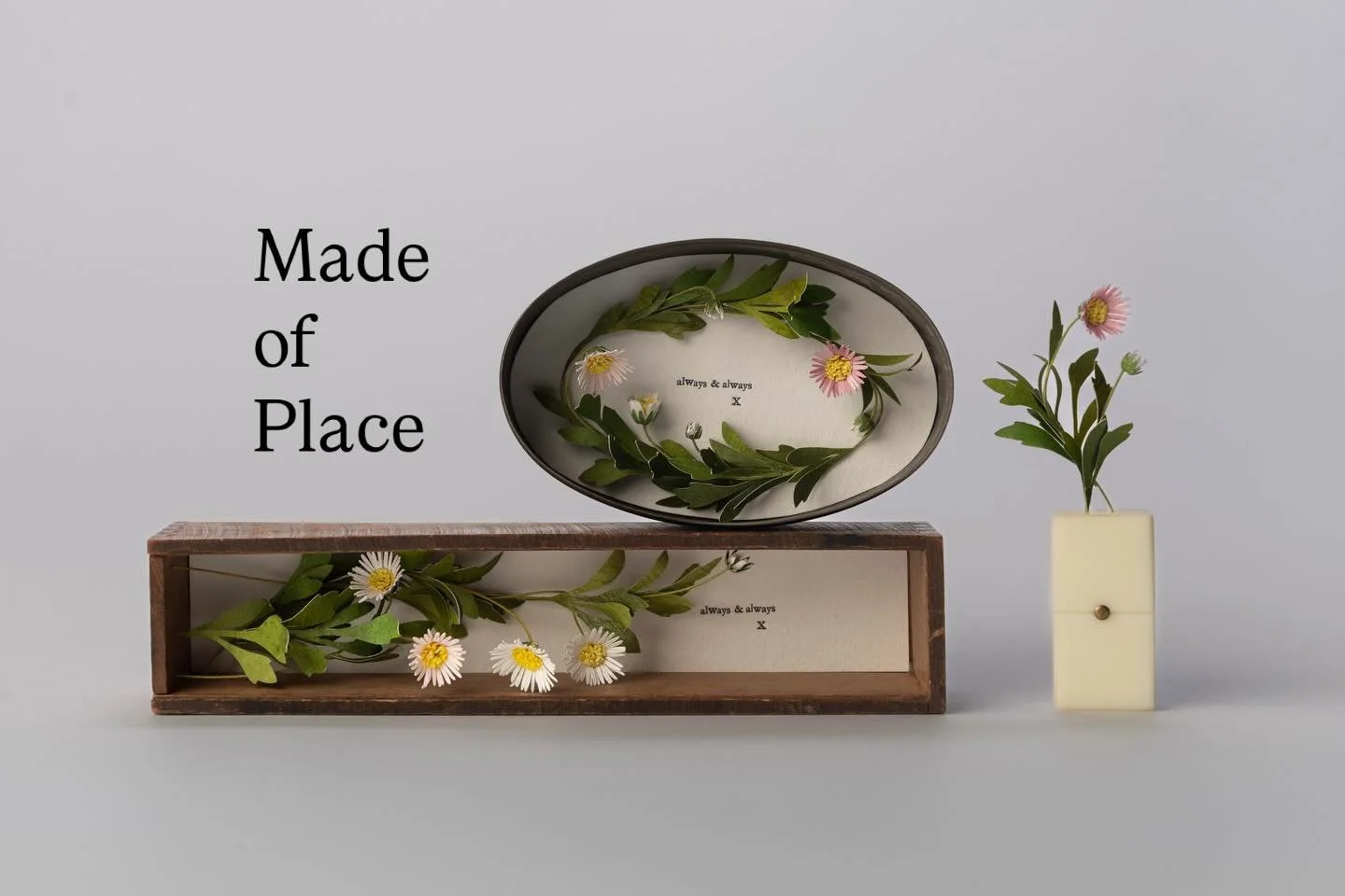 Made of Place ✨ 

A sneak peek of some of the NEW work I have made exclusively for @emeraldframes exhibition, Made of Place ✨ 

Paper objects and letter pressed texts, taken from memories made, moments remembered and ideas reimagined ✨ 

Snippets of 