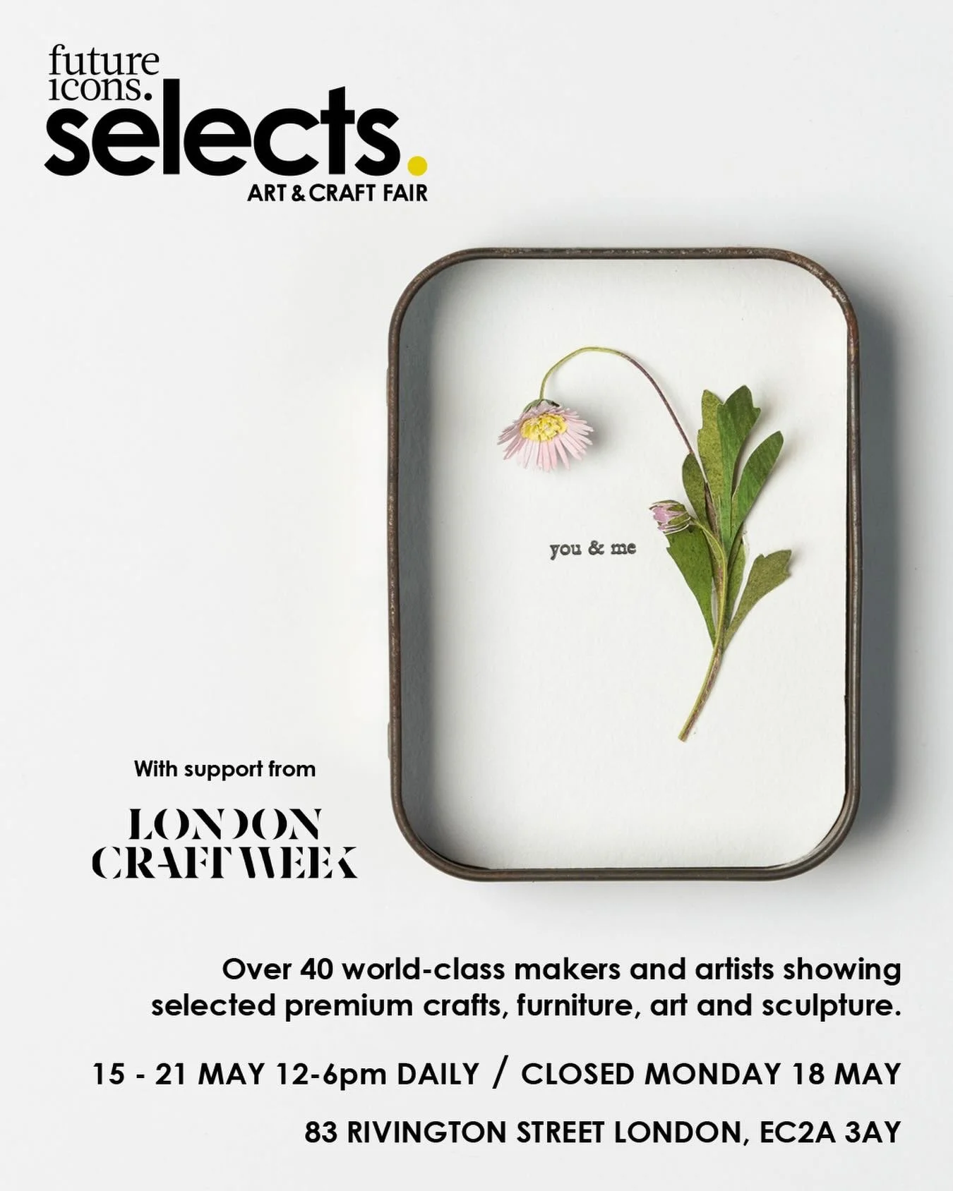 I am excited to be showing new paper works and letterpressed texts @futureiconsselects over @londoncraftweek and beyond - the show has been extended this year!

Selected alongside over 40 leading craft led artisans, collectively we will be showing th
