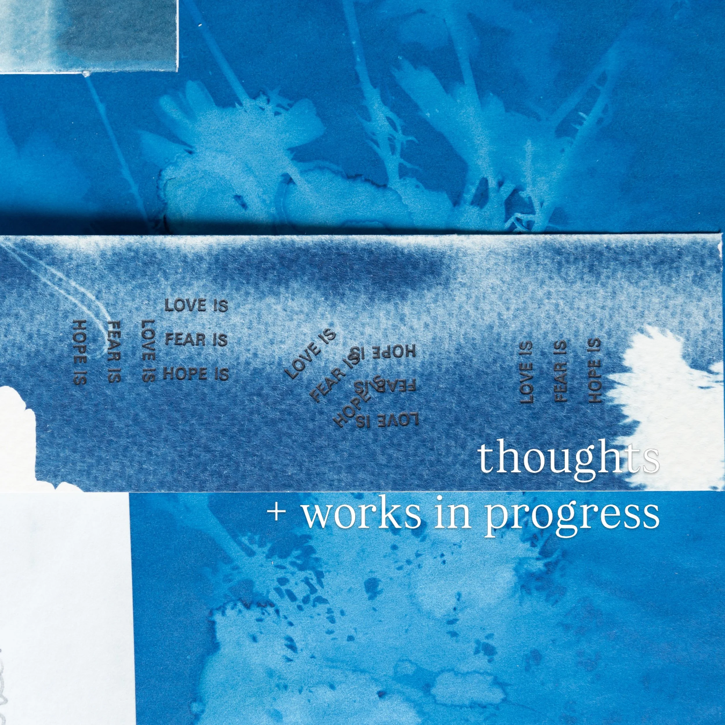 Work in progress&hellip; 

thoughts + ideas connected to people and place.
words of meaning,
words of purpose.
kind words. 
found words.
learned words.
overheard words.
and how they belong to me, to you, to everyone. 
in and out of context, in conver