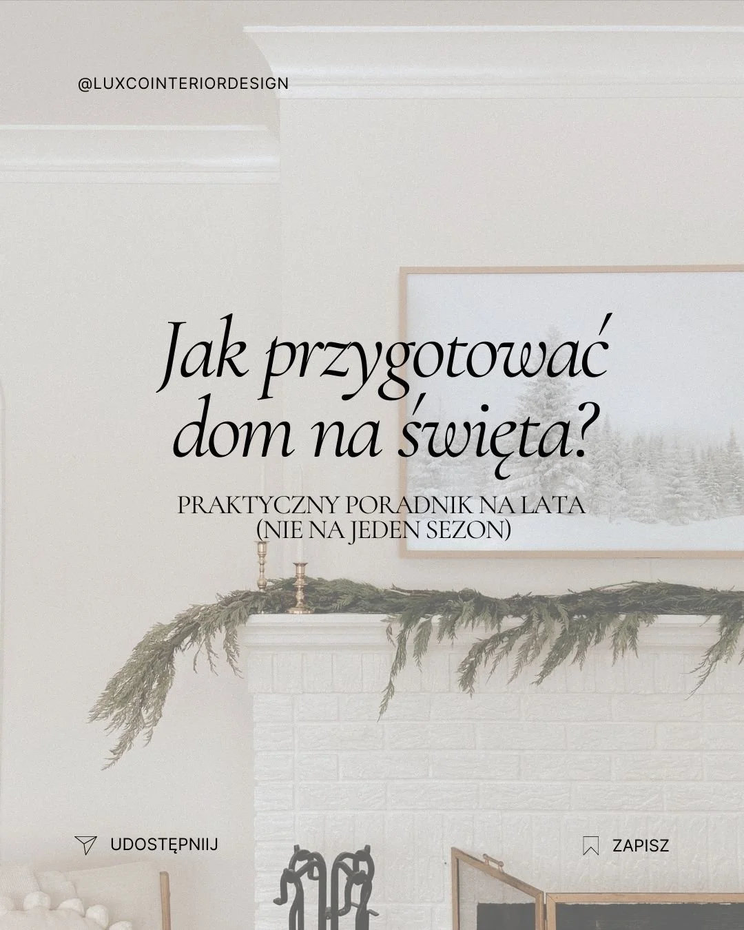 Świąteczne dekoracje potrafią cieszyć, ale r&oacute;wnie łatwo przytłoczyć - zwłaszcza gdy Instagram codziennie podsuwa kolejne &bdquo;must have&rdquo;.

Wiele os&oacute;b czuje, że powinno udekorować dom &bdquo;bardziej&rdquo;, &bdquo;mocniej&rdquo;