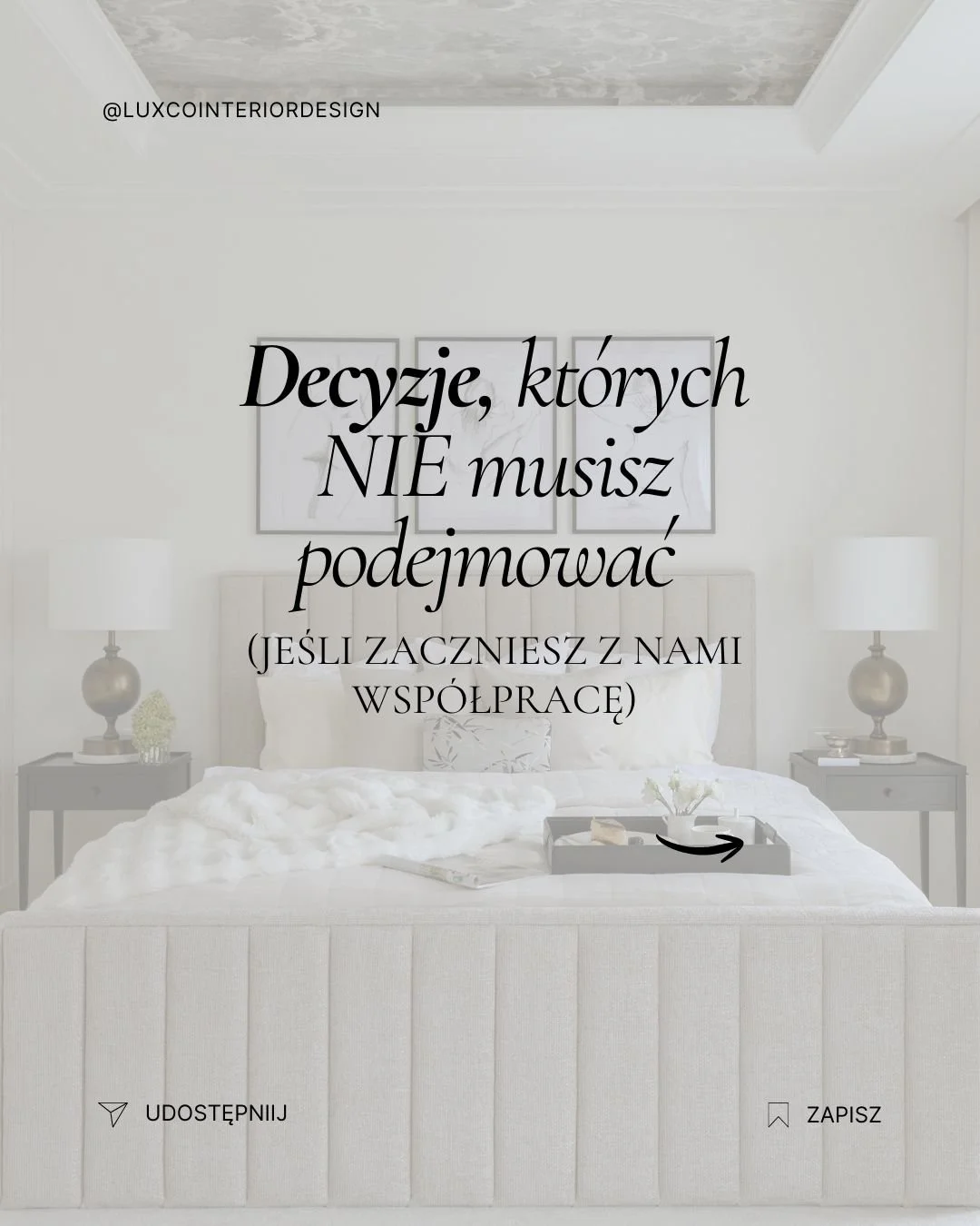 Ile kosztuje Tw&oacute;j spok&oacute;j? 

W Lux &amp; Co uwalniamy czas naszych klient&oacute;w. Zamiast paraliżu decyzyjnego, dajemy Ci klarowność i gotowe, luksusowe rozwiązania.

Nasza misja? Zdjąć z Twoich bark&oacute;w tysiące technicznych (i ni