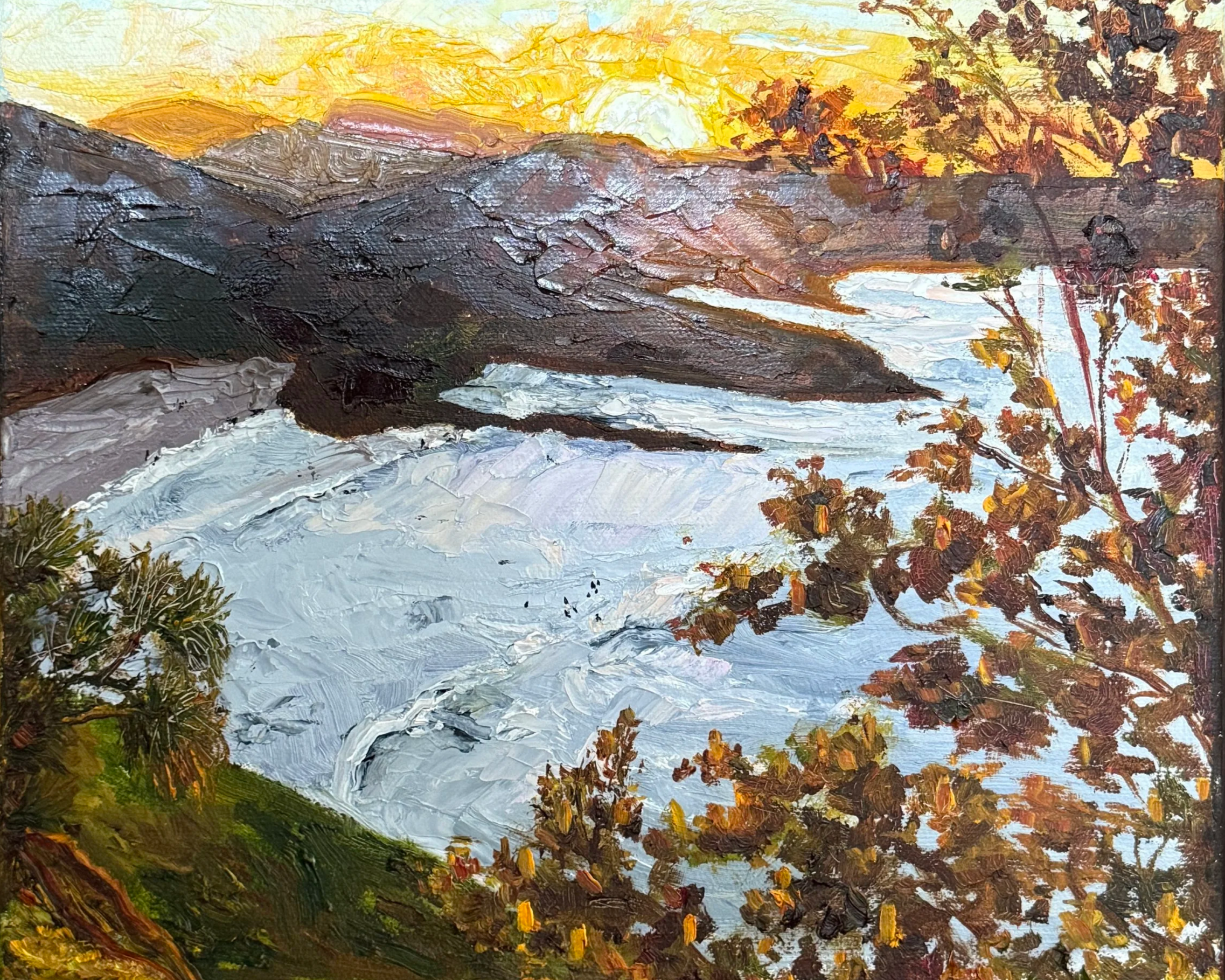 Cabarita Glow | Oil on canvas | 20cm x 30cm | SOLD