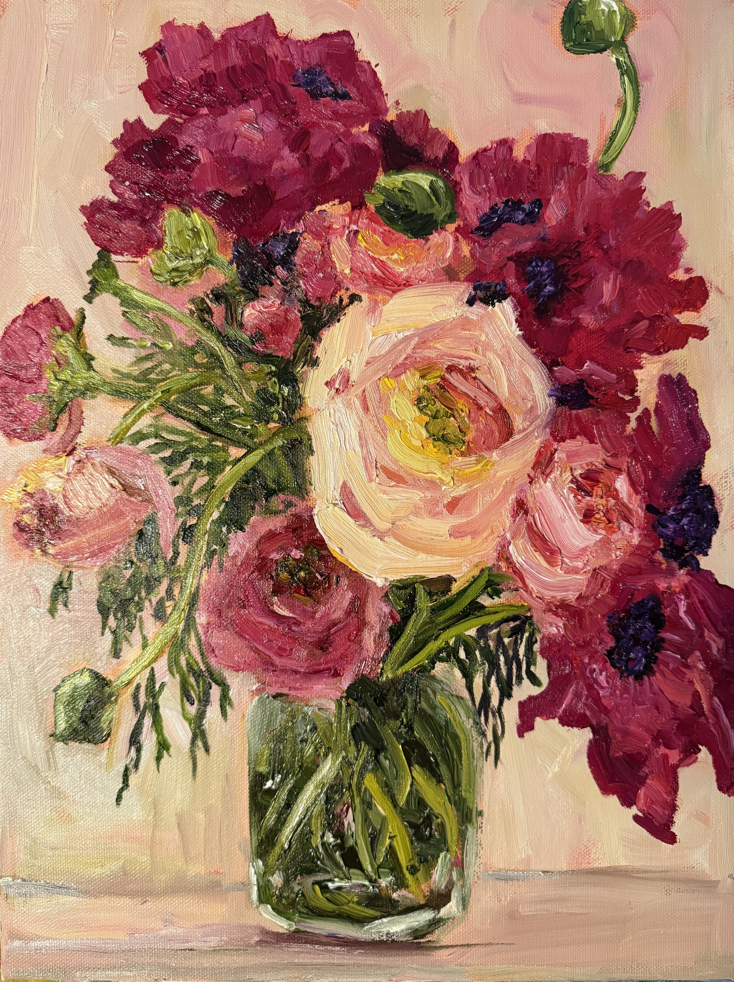 The Great Flower Burst | Oil on canvas | Framed in oak | 30cm x 40cm | SOLD