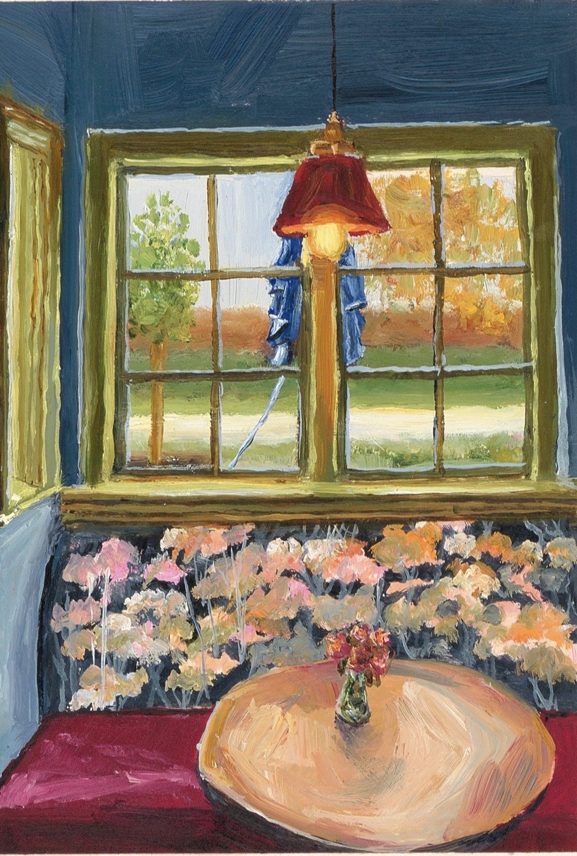 A Window in Newbury | Oil on A5 card | SOLD at the Incognito Art Show with all money raised supports artists living with a disability.