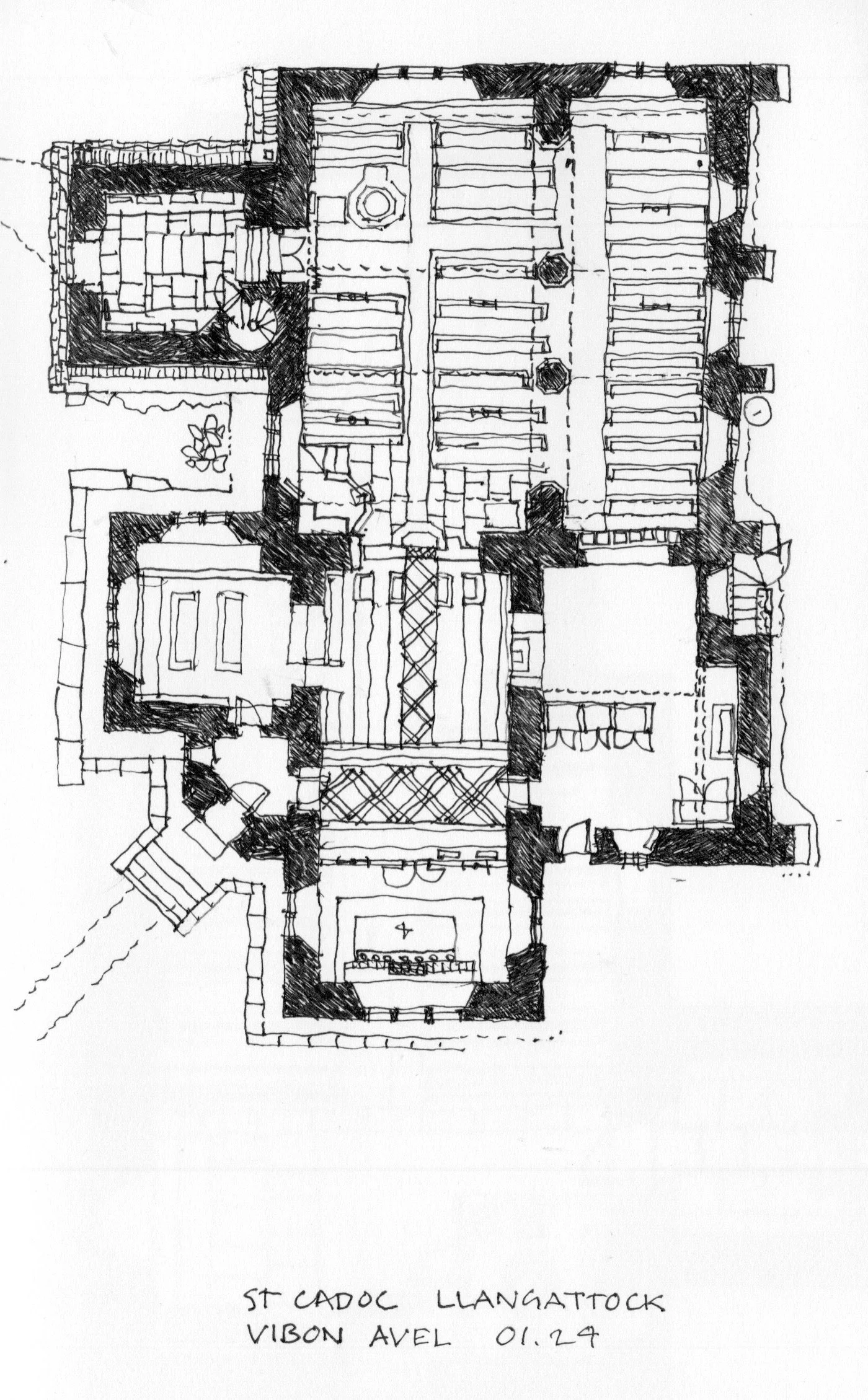 St Cadoc Llangattock, Vibon Avel.jpg