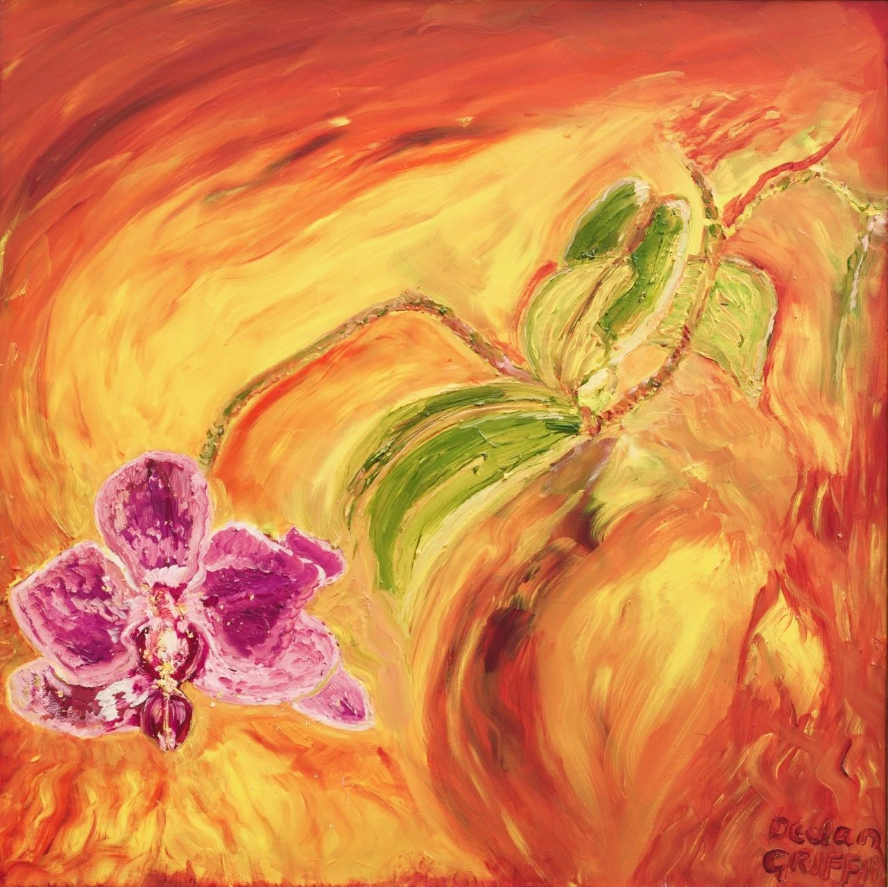 Magenta and Gold Orchid
oil Painting Creation year 2023 Artwork size 60 Width x 60 Height x 1.5 Depth cm
Contact for price