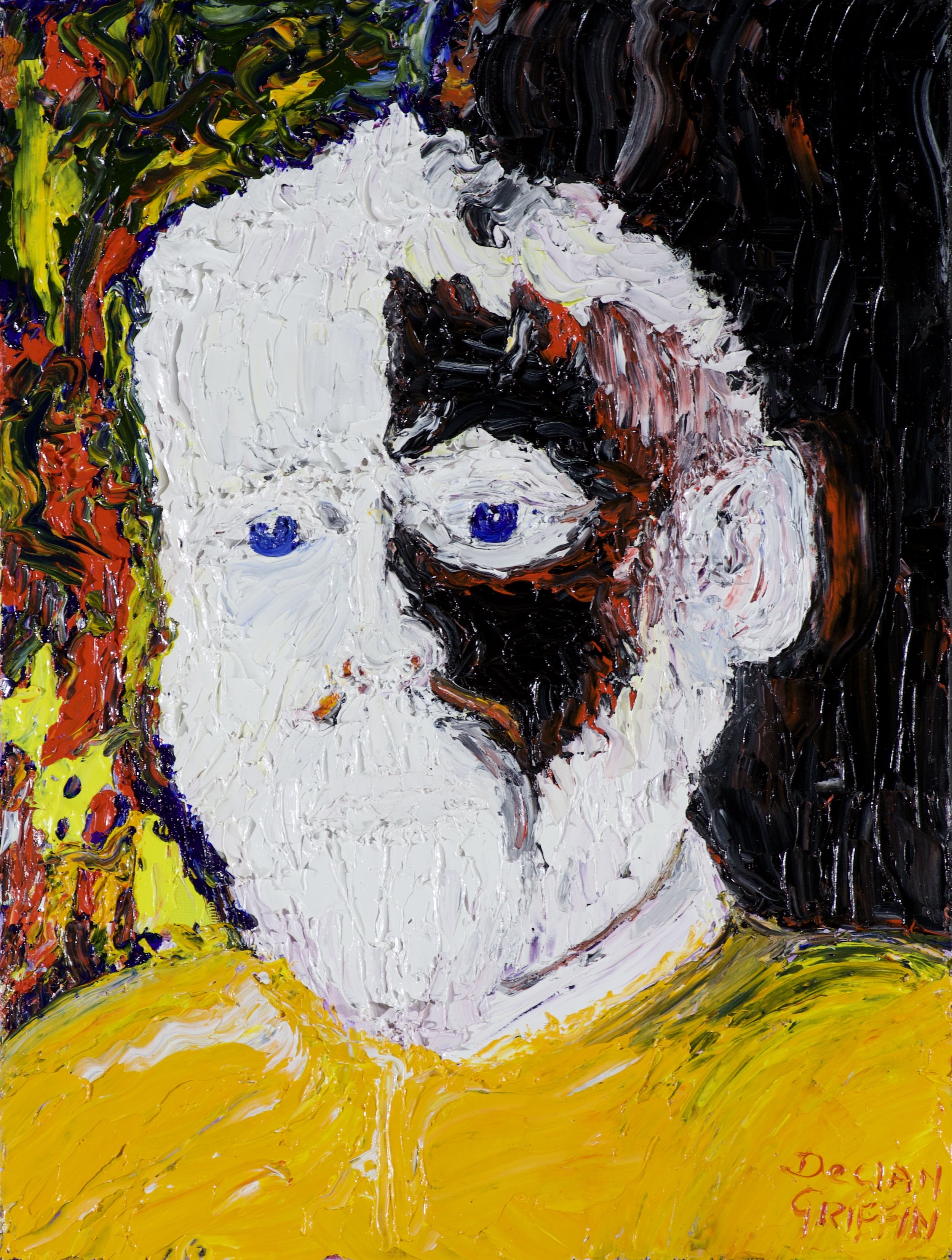 Light and shadow . oil on canvas .2024. 45 x 35 x 4cms .