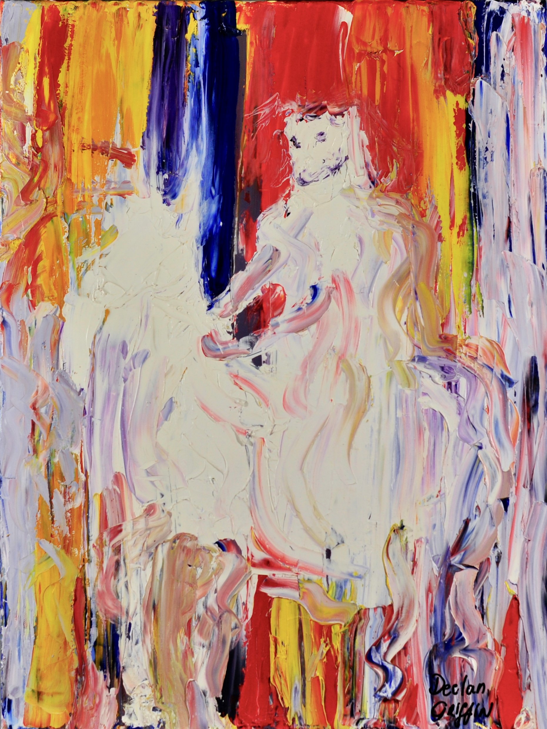 Wolf King .2020 . 45.5 x 61 x 1.5 cms oil on canvas