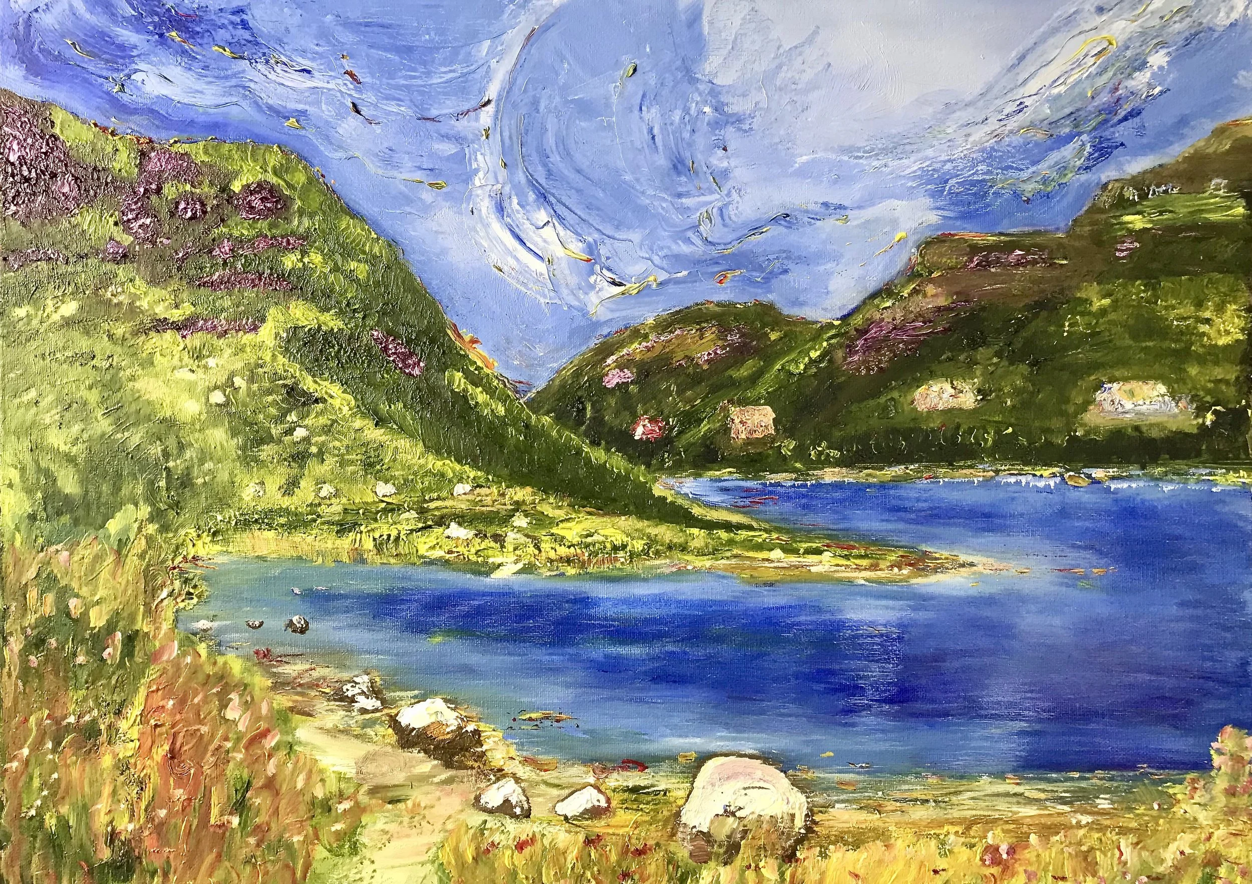 Lough Talt 
Oil on canvas 
2025