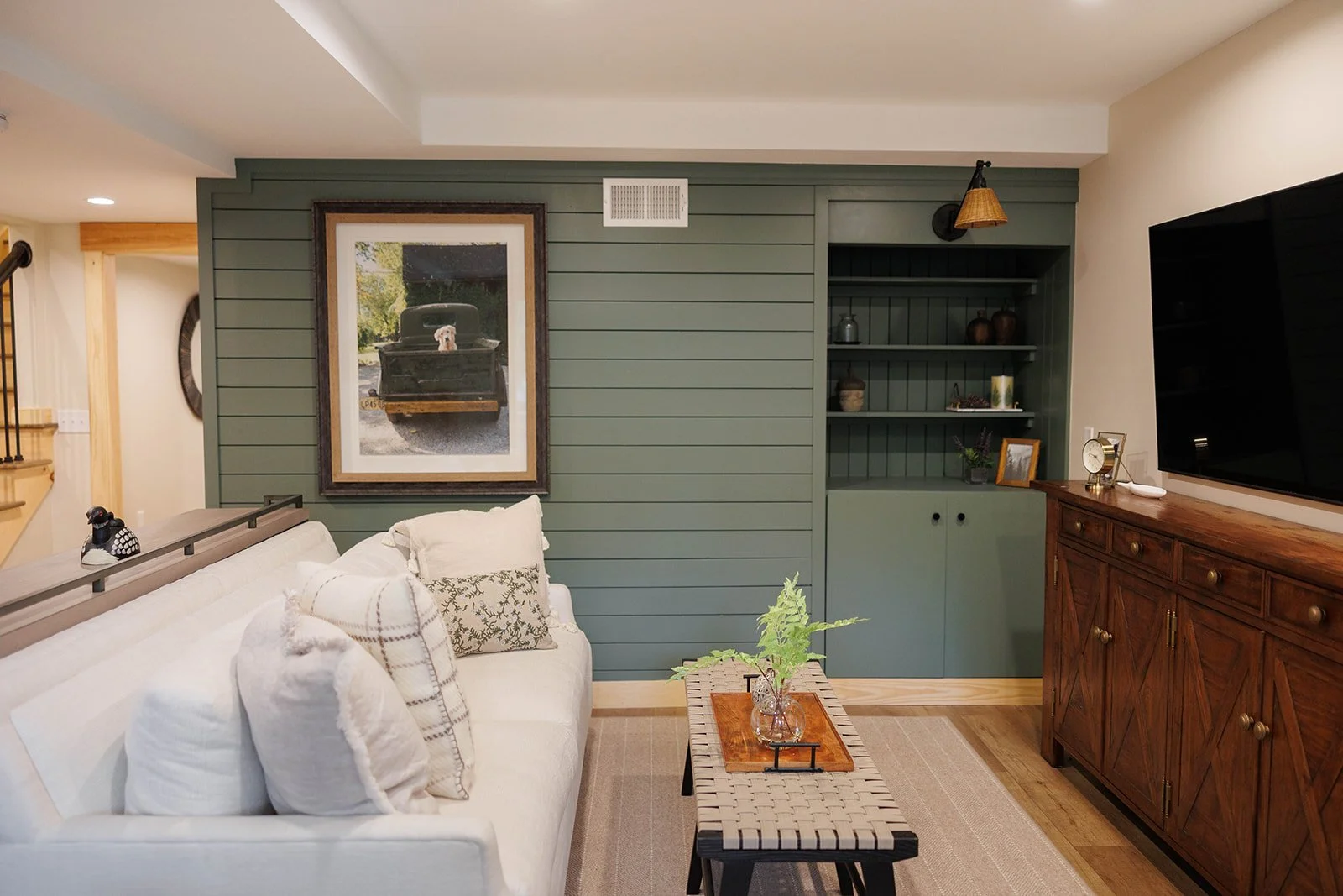 Happy Hideaway: Squam Lake, NH, Basement Renovation