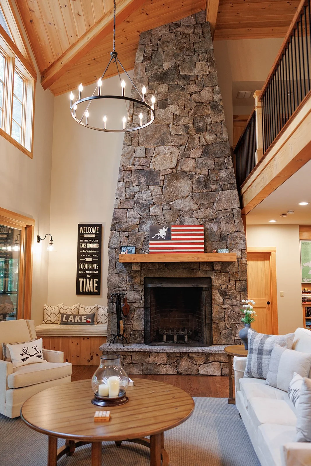 By the Lake: Squam Lake, NH - Design Concept, Materials, Furniture, & Finishes
