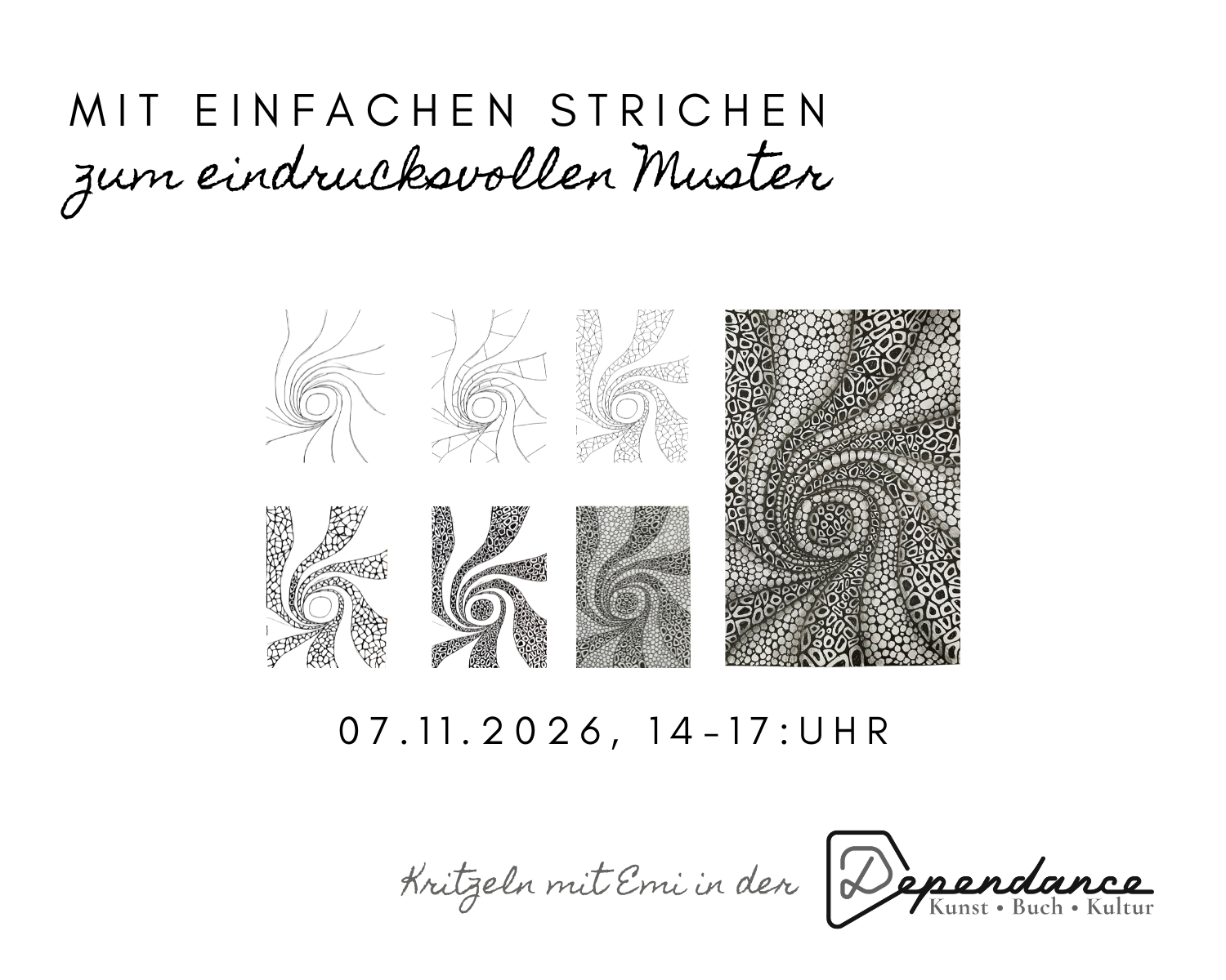 Mit einfachen Strichen zum eindrucksvollen Muster