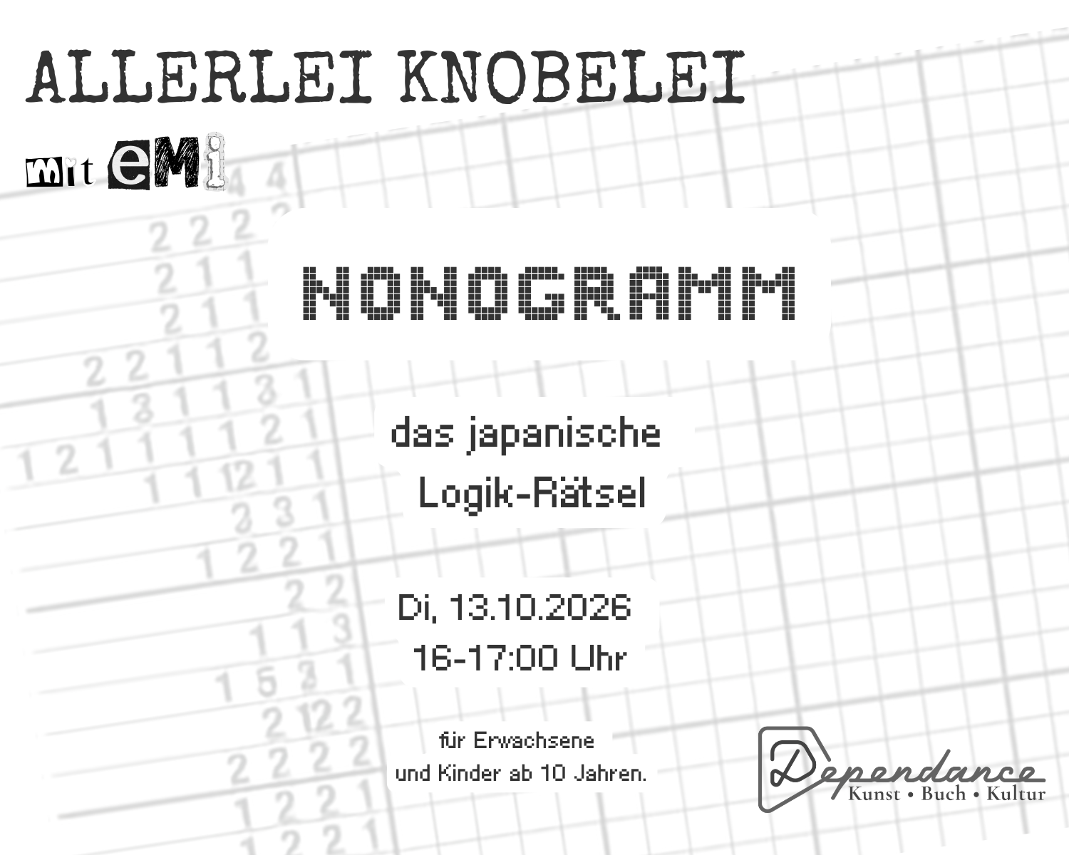 Allerlei Knobelei mit Emi: Nonogramm - das japanische Logik-Rätsel für alle