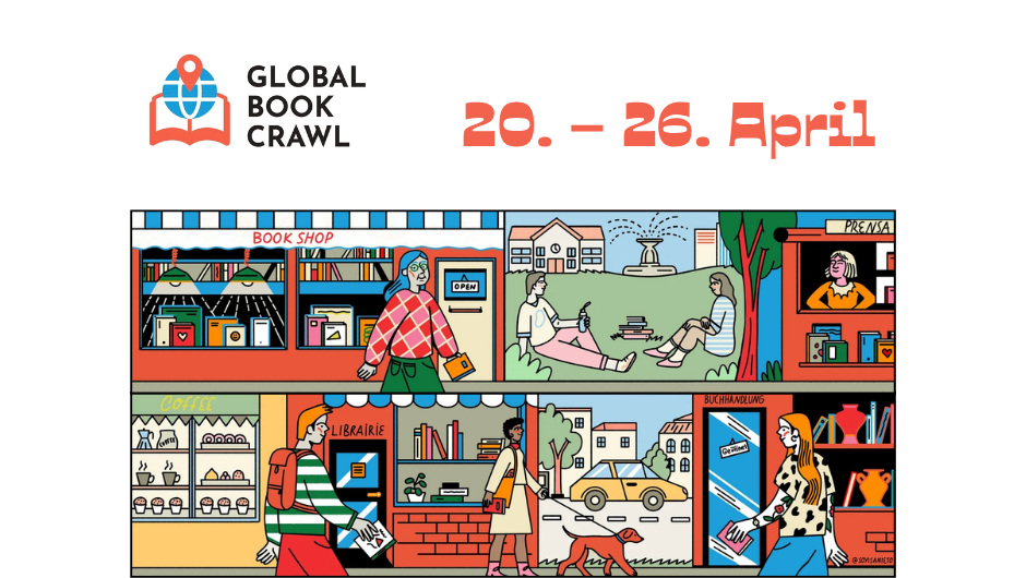 Ankündigung des Blobal Book Crawl