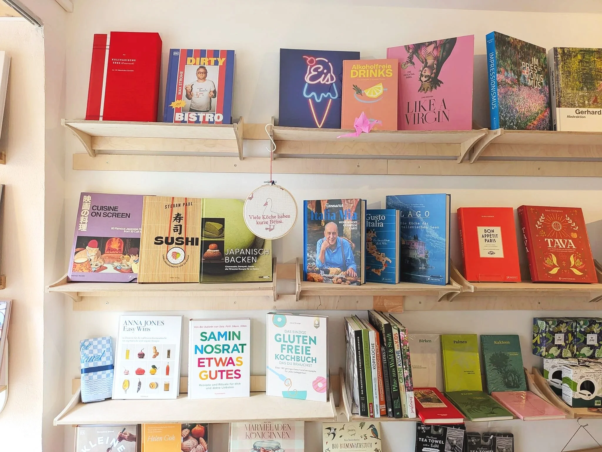 Kochbücher in der Dependance
