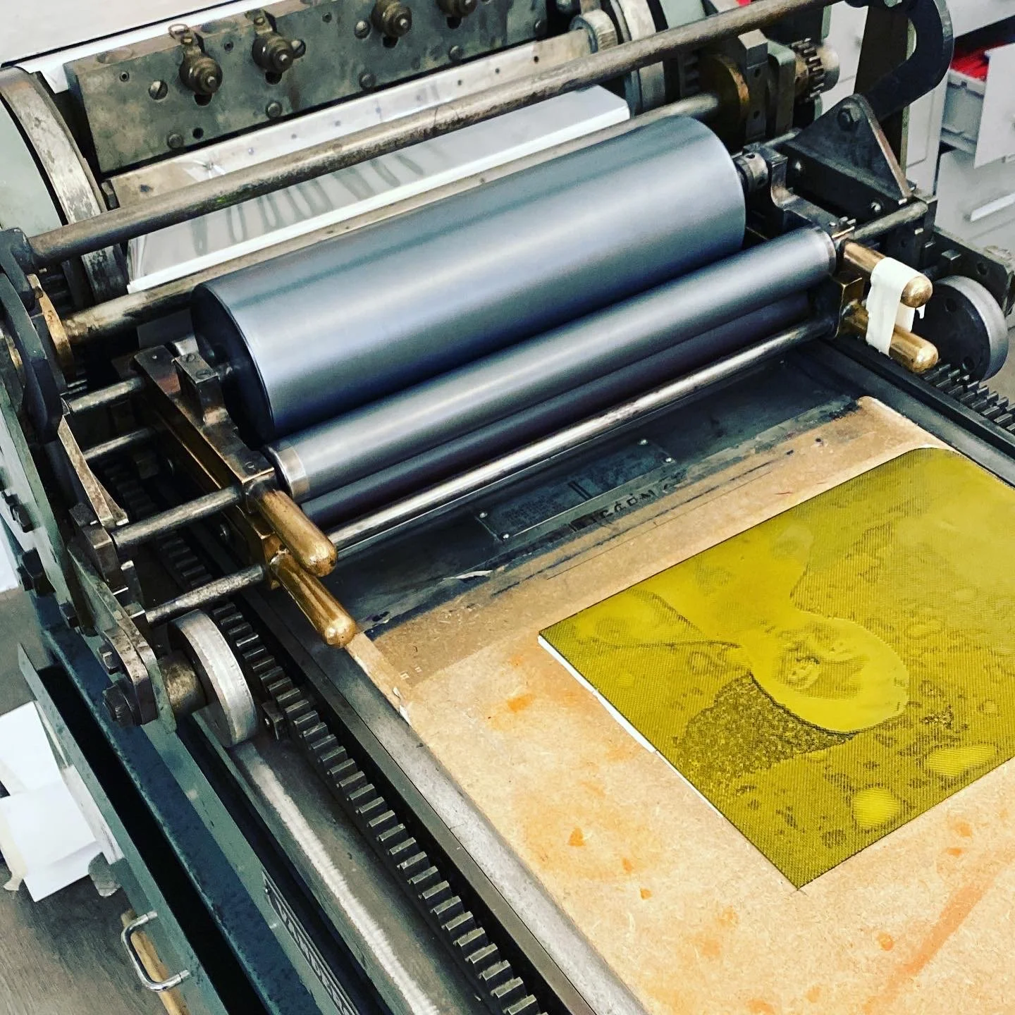 Nina simone print run for Mood Indigo card