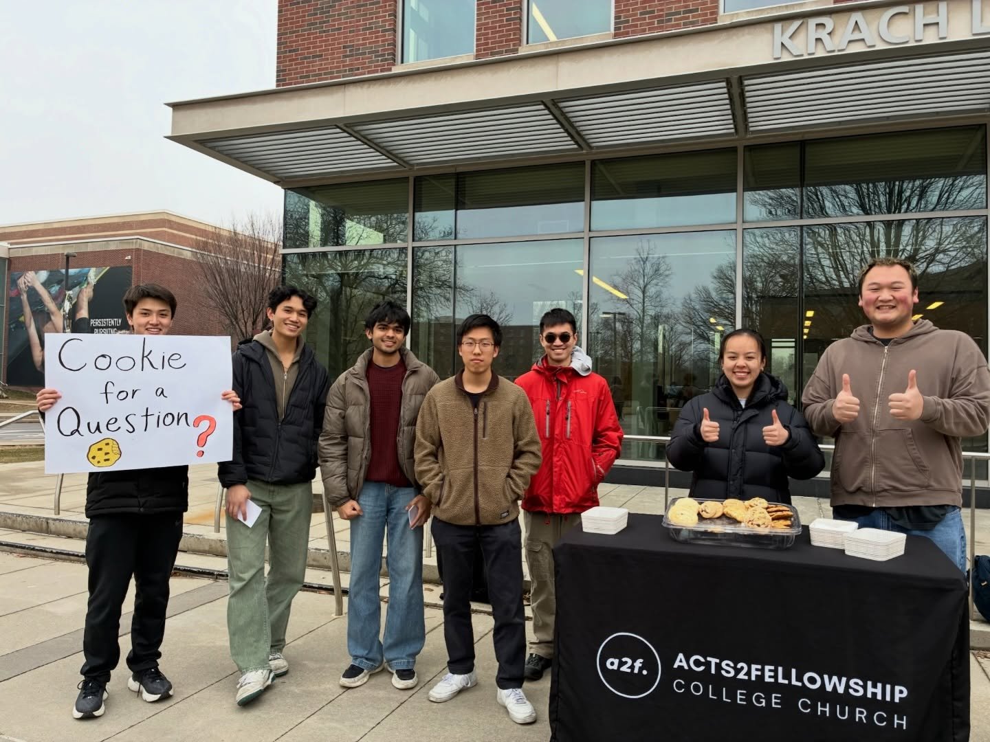 Week Recap in Photos 📸

We had another round of T&amp;T (Training &amp; Tabling), and a student-led watch party where 15 folks joined in! Noblemen celebrated birthdays and New Eve had some ladies help food prep &amp; learn about Servanthood.