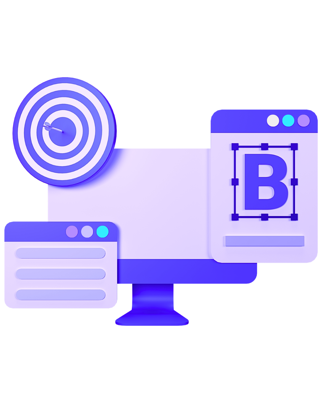 desktop with analytics