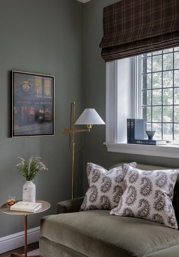 Daybed in historic home renovation project by Eastern Massachusetts luxury construction general contractor.