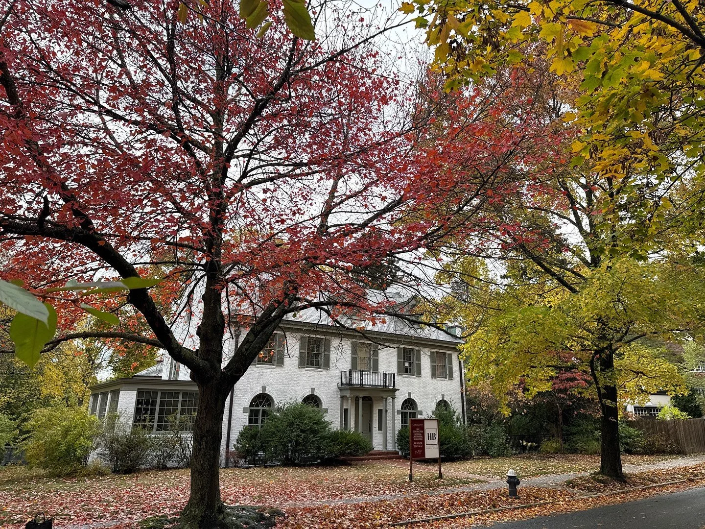 Fall looks pretty good on the new lime-washed exterior of our Brookline colonial with @herringboneandbrass 🎃 🍂
&bull;
&bull;
&bull;
Construction: @cambridgeport_construction

Let&rsquo;s get to work &darr;
Email: info@cambridgeport.com 
&bull;
&bul