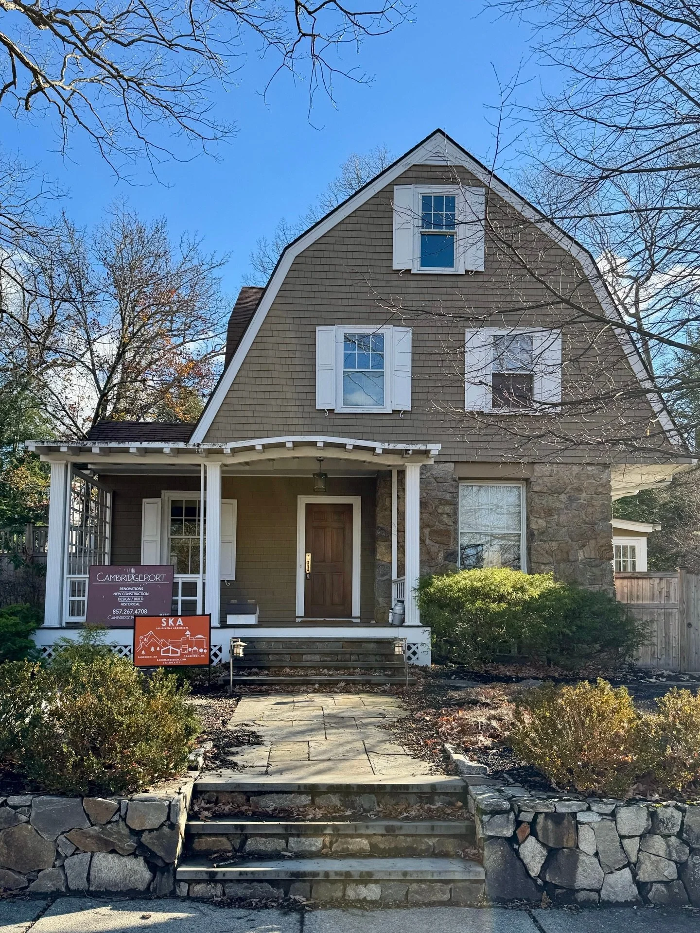 Our newest project in Newton has amazing bones. Renovations will be taking place throughout the interior, but we are also revamping the exterior. Tomorrow, we&rsquo;ll walkthrough the first floor. We can&rsquo;t wait for you to see it. 🔜

Constructi