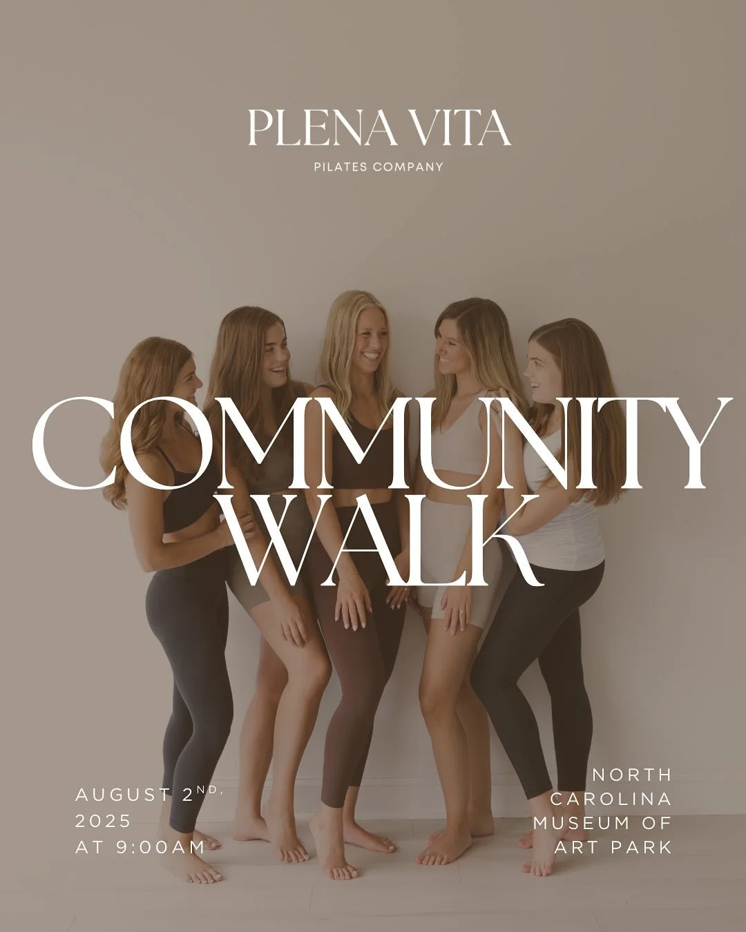 JOIN US FOR A COMMUNITY WALK!!

Join Plena Vita for a community walk at the North Carolina Museum of Art Park on Saturday, August 2nd at 9:00 AM.
We&rsquo;ll meet just outside the circle and enjoy movement, connection, and the beauty of nature. Bring