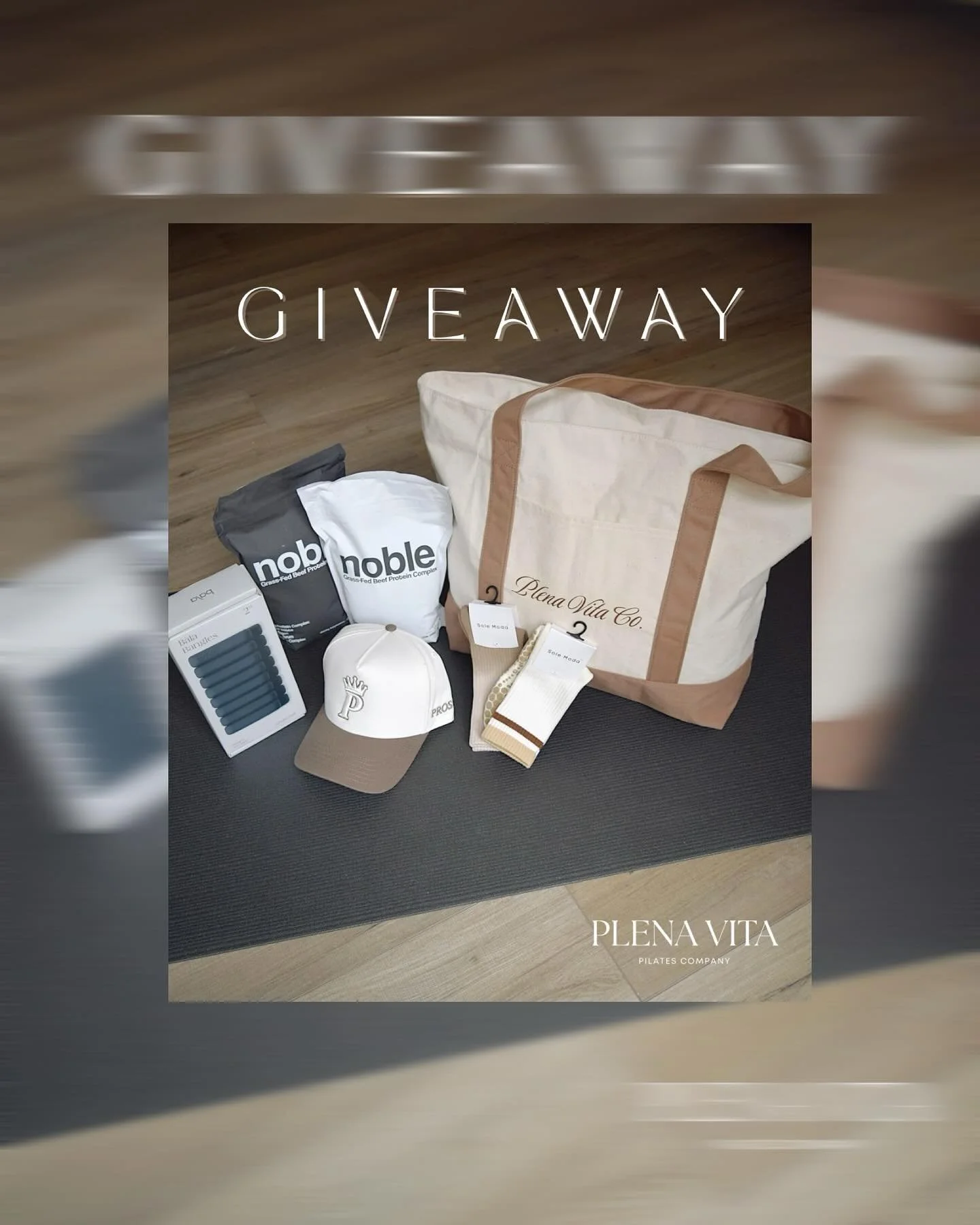 🎉GIVEAWAY &mdash; VALUED AT OVER $500!🎉
 We&rsquo;re celebrating life, movement, and community with our first Plena Vita Giveaway!

One lucky winner will receive:  -2 Bags of Noble Protein (1 Chocolate + 1 Vanilla) @noble.protein   -Prosper Collect