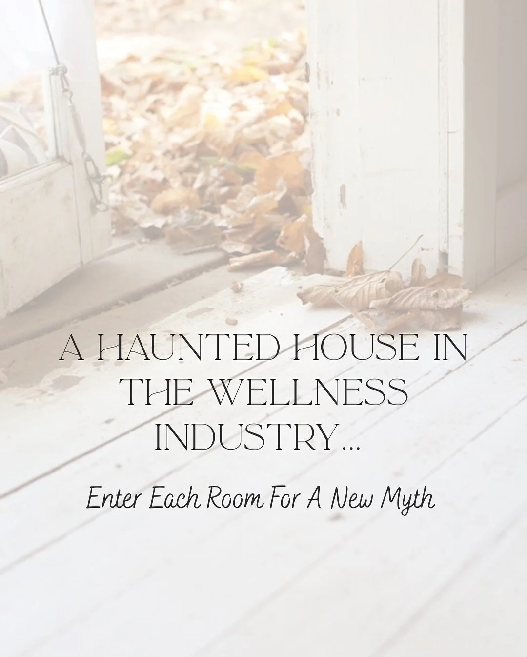 Welcome to the Haunted House of Nutrition Scams 🎃

Where fear fuels fads and facts get ghosted. 

Inside lurk just a few common nutrition myths that refuse to die. 

If you&rsquo;re interested in exiting the house of myths once and for all, let&rsqu