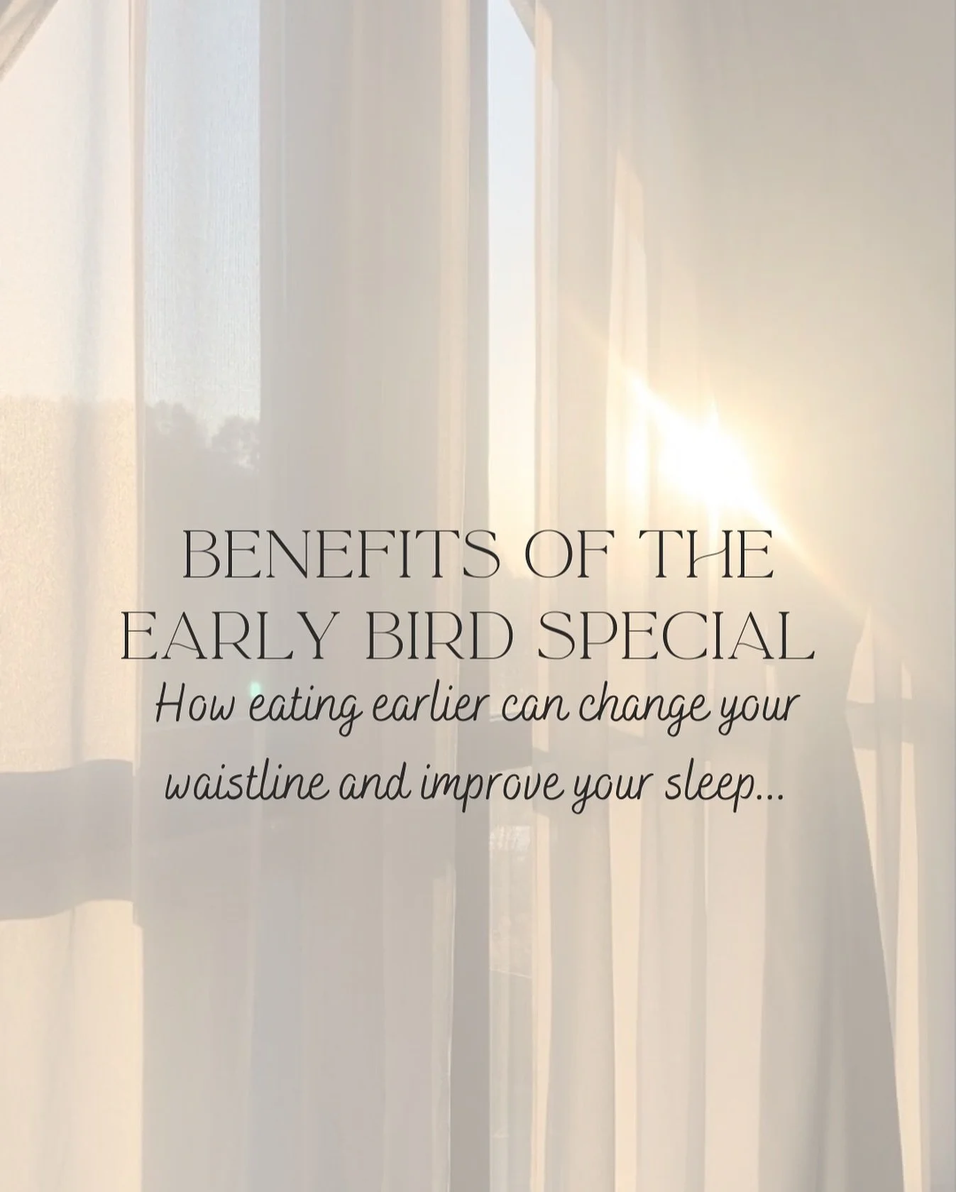 🕒 Why Eating Earlier Supports Metabolism, Appetite &amp; Hormone Balance ☀️

Emerging research in chrono-nutrition &mdash; including work from Dr. Alan Flanagan &mdash; shows that when we eat is nearly as important as what we eat.
 Our metabolism fo