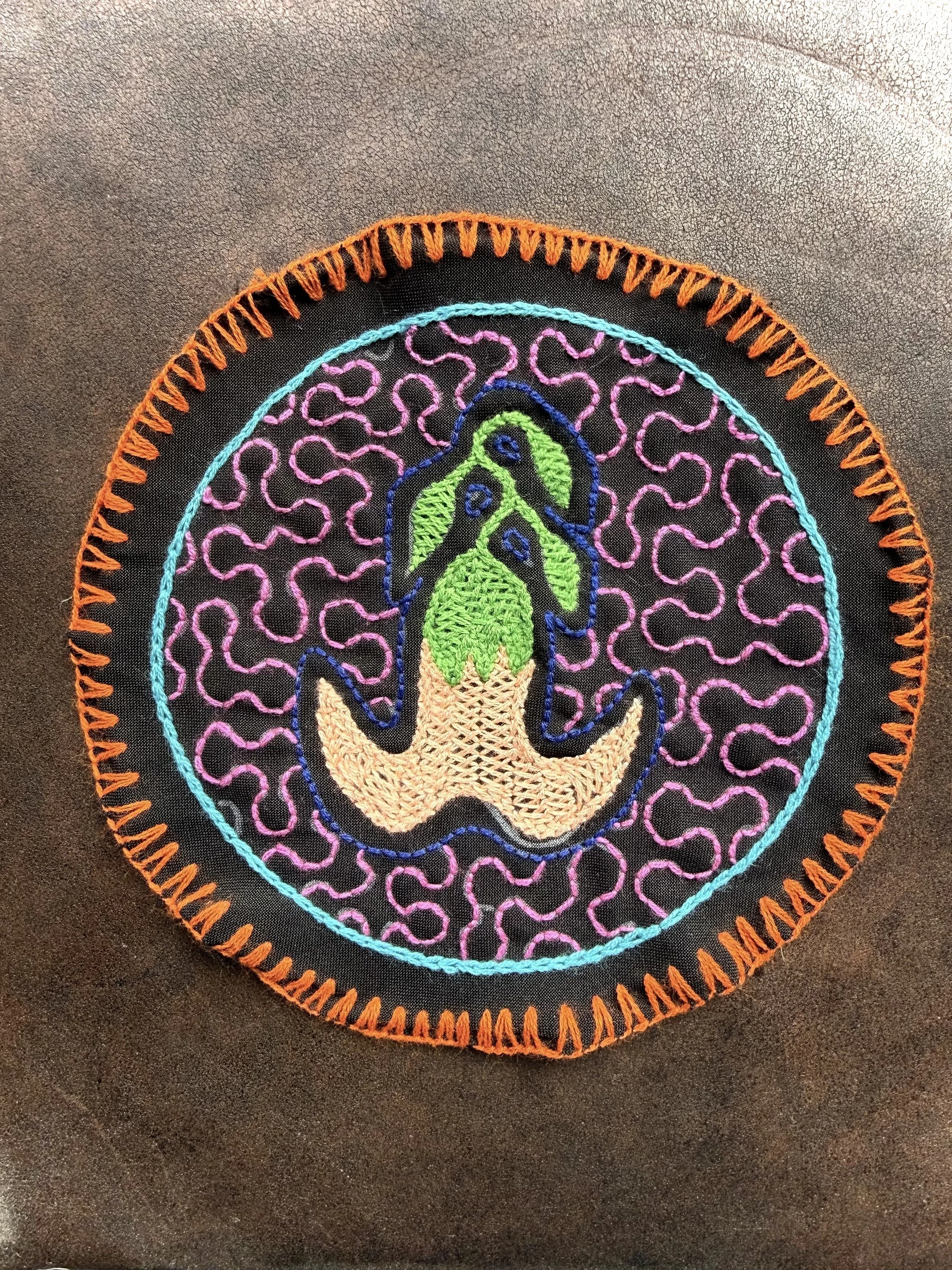 Pink Trumpet Flowers Altar Cloth – Awareness & Reverence