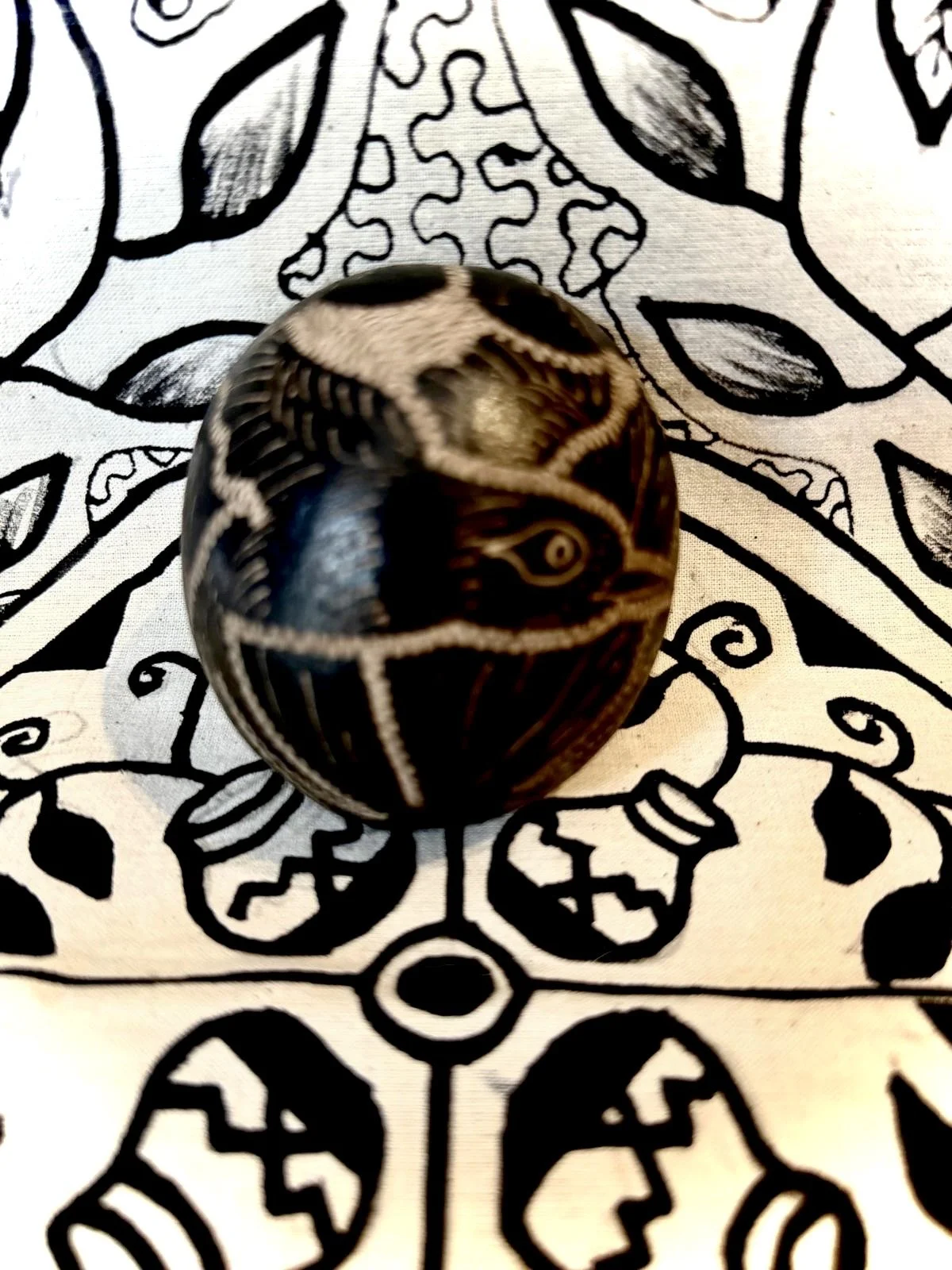 Gourd Rattle - Royal Hummingbird / SIWAR K’ENTE GOURD RATTLE