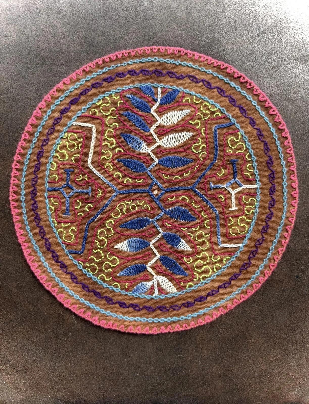 Shipibo Ceremonial Textile – Icaro Geometry