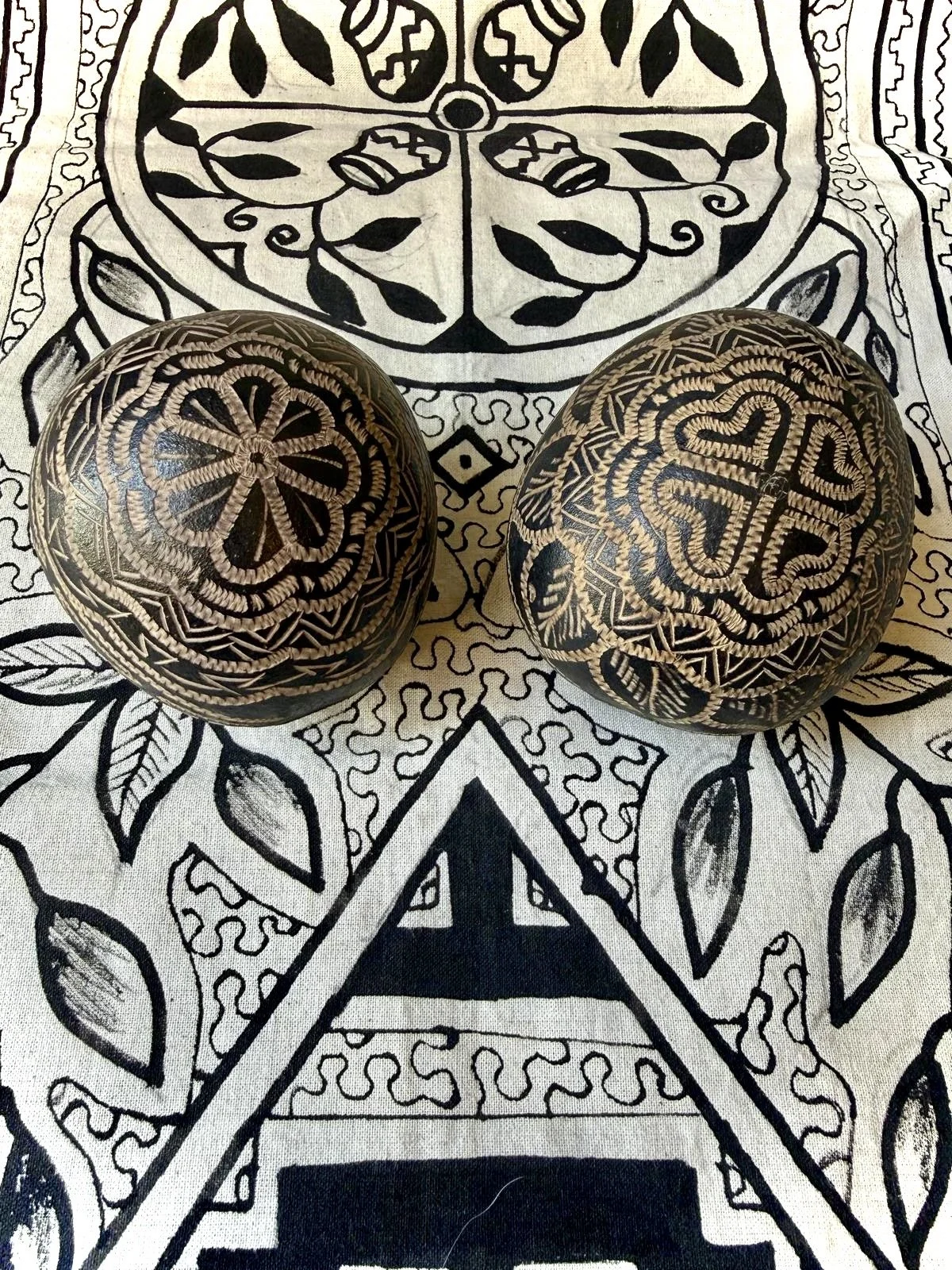 Gourd Rattle - Sacred Geometry