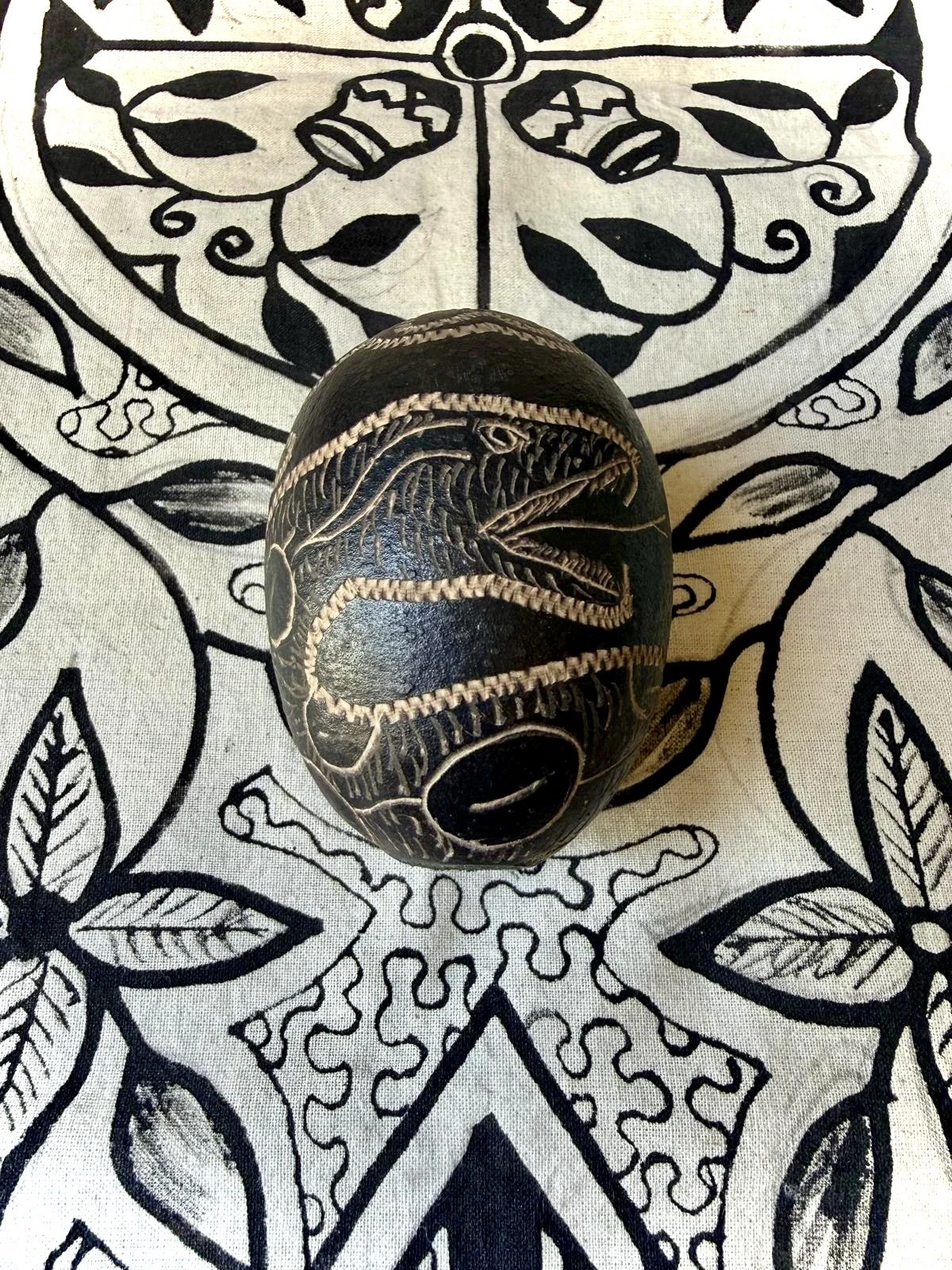 Gourd Rattle - Serpent/Jiboa