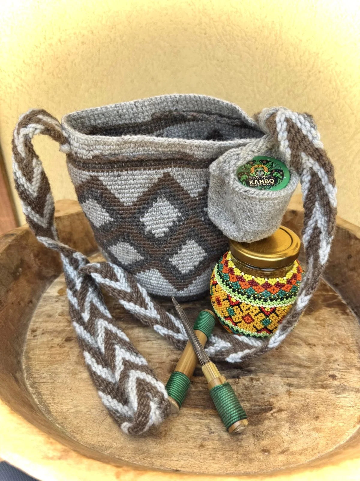 Mochila de Mambè y Ambil - Ceremonial Carrying Set