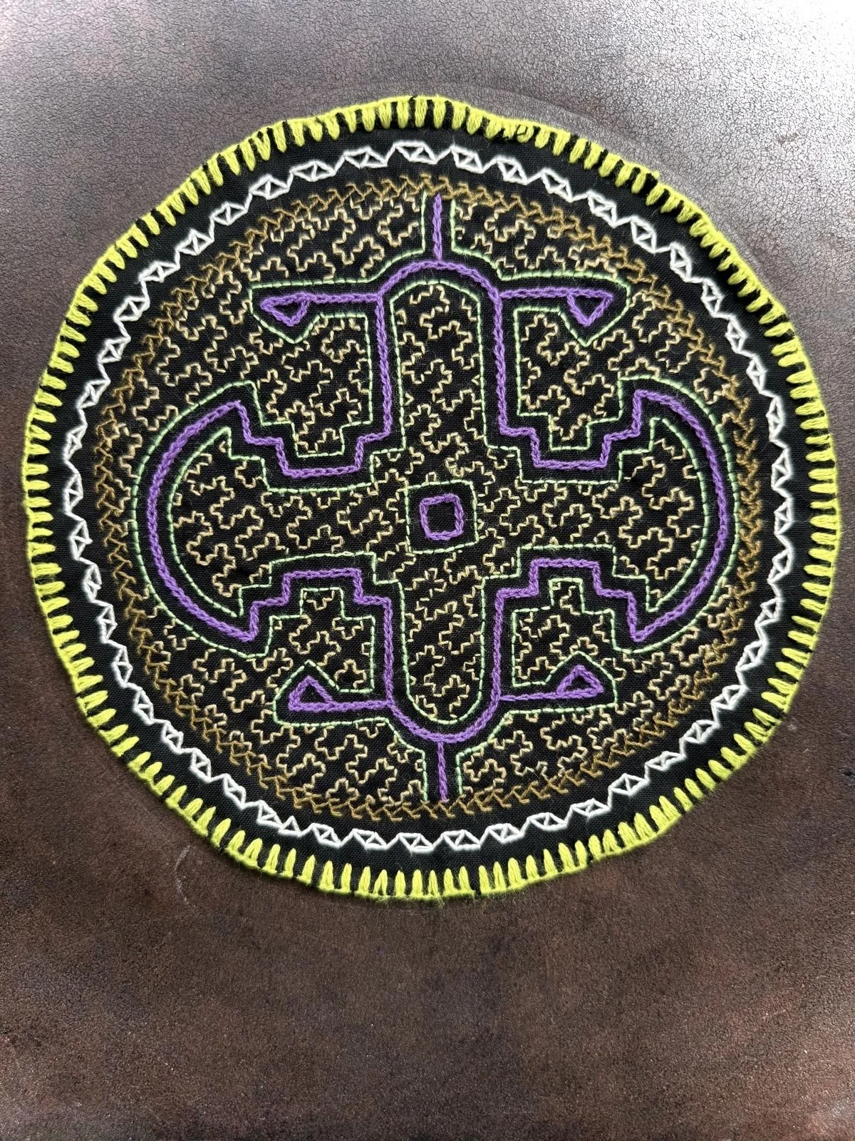 Shipibo Kené Altar Cloth – Sacred Geometry