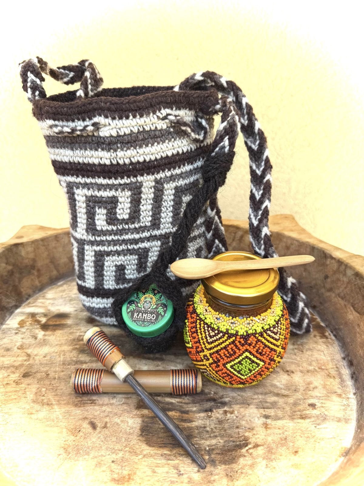 Mochila de Mambè y Ambil - Ceremonial Carrying Set