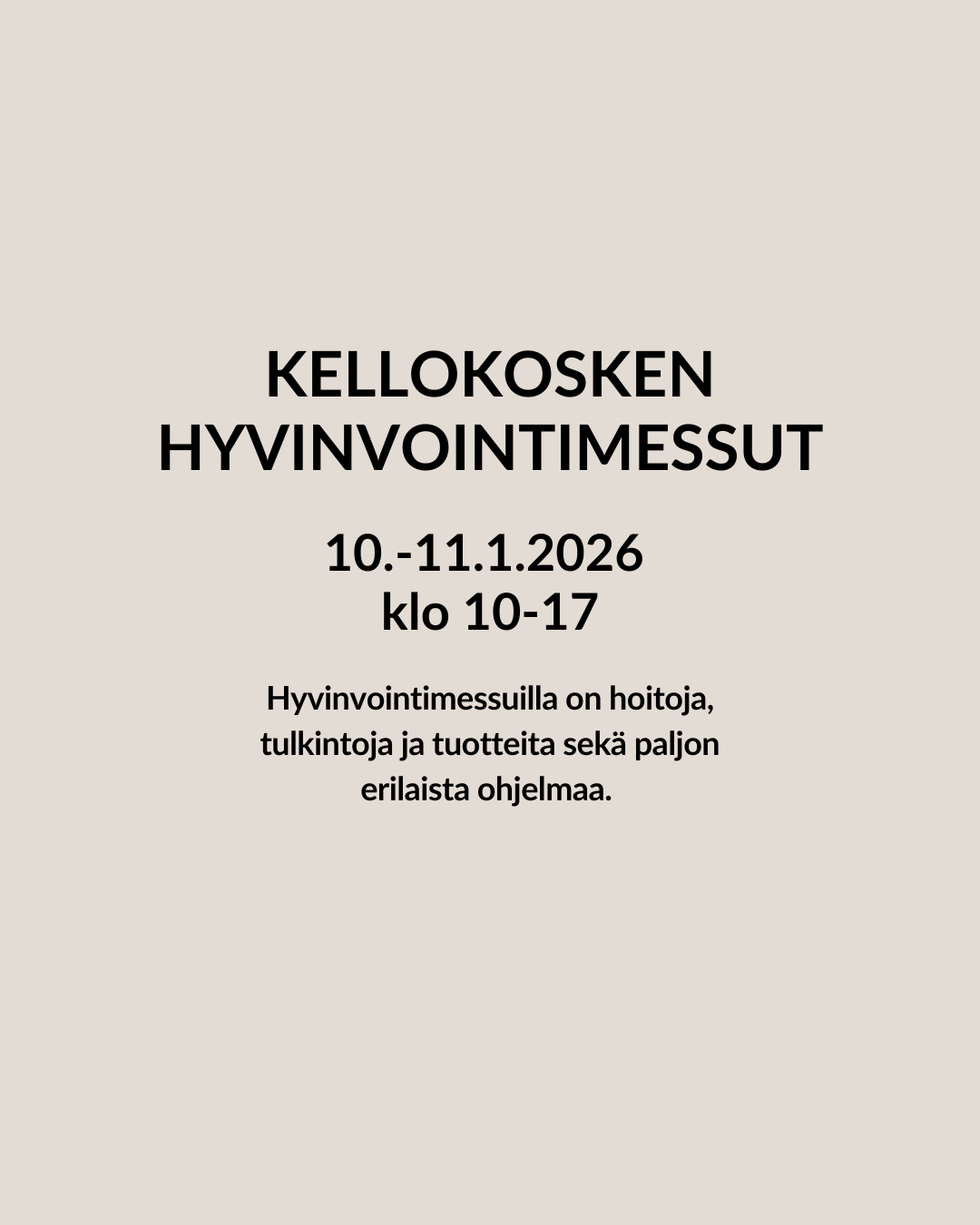 Hyvinvointimessut Kellokoskella