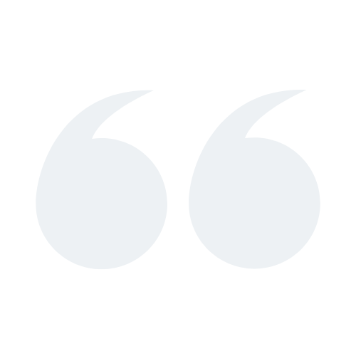 Large white quotation marks on a black background.