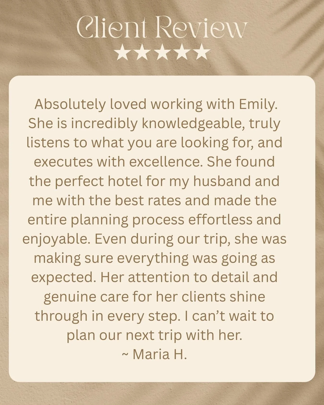 More client love 🤍

It is our honor to craft incredible trips for our clients. 

#voyageandvirtuetravel #travelagency #luxurytravel #traveladvisor #luxurytraveladvisor #travelagent #luxurytravelagent #tripplanner #southfloridatravelagent