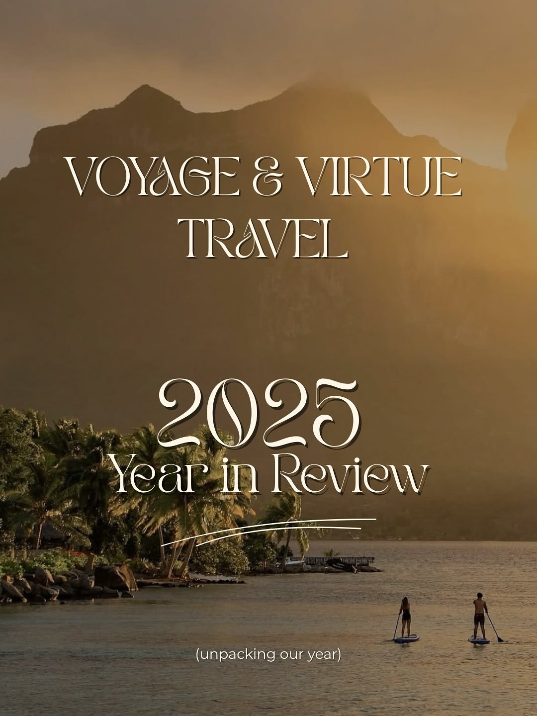 2025 was a year for the books. We are so grateful for every client, every referral and every single piece of support we have received this year. Thank you for trusting Voyage and Virtue Travel to curate your trips. We can&rsquo;t wait to see what God