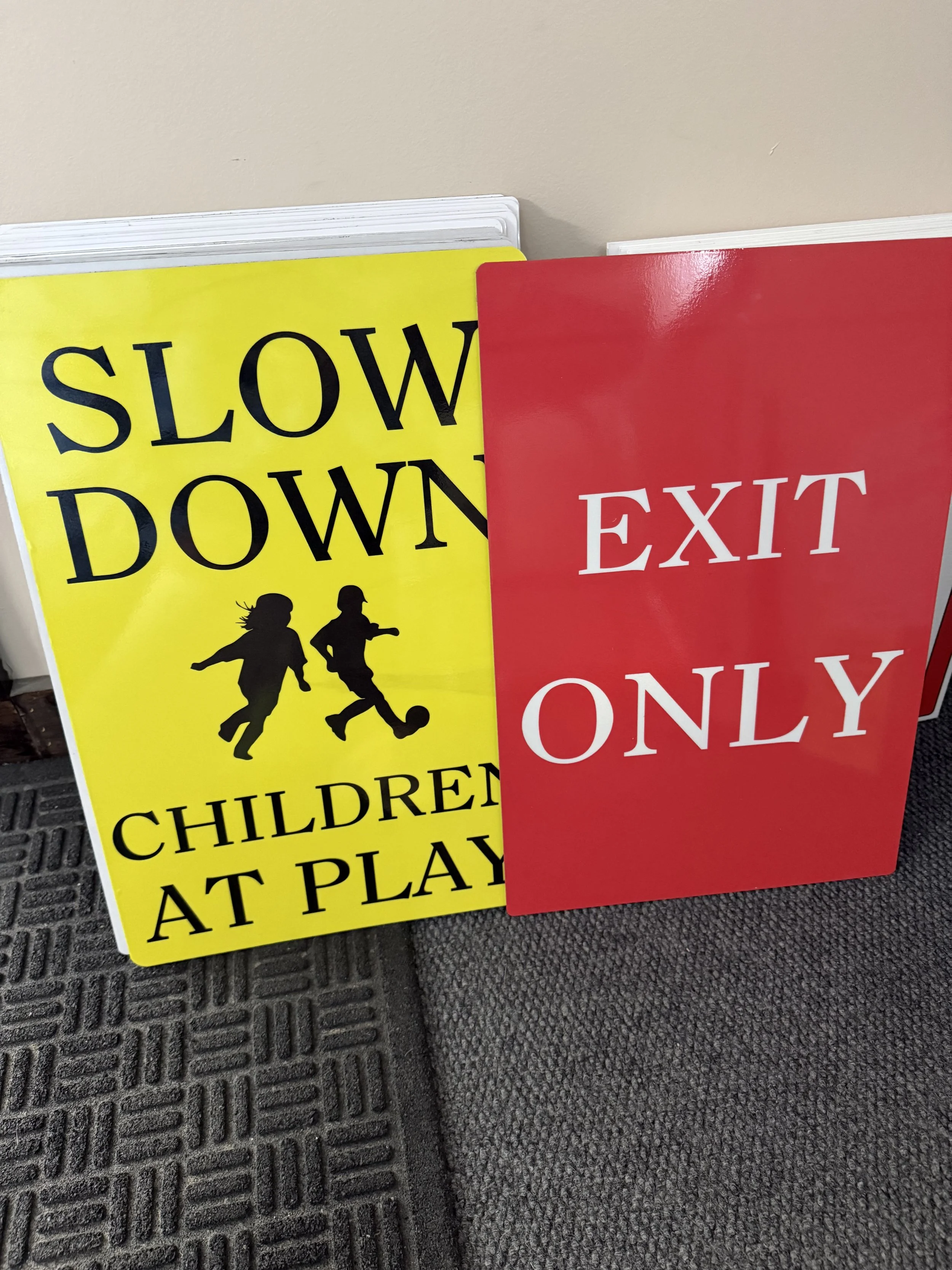 Reflective exit and slow signs.jpg